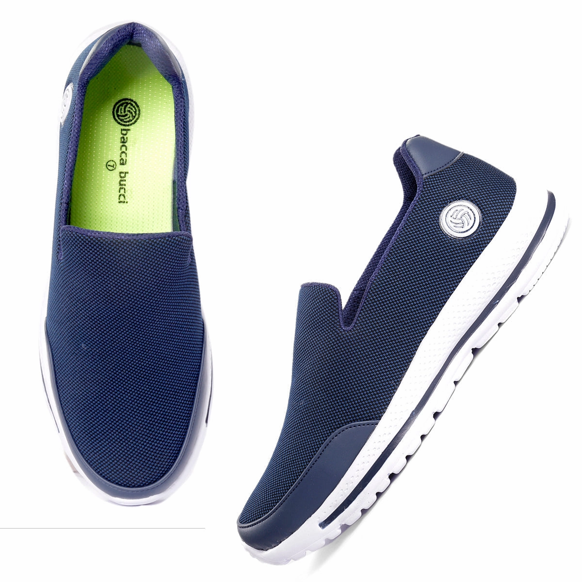 Bacca Bucci Men's Comfortable Lightweight Walking Shoes Studded Loafers