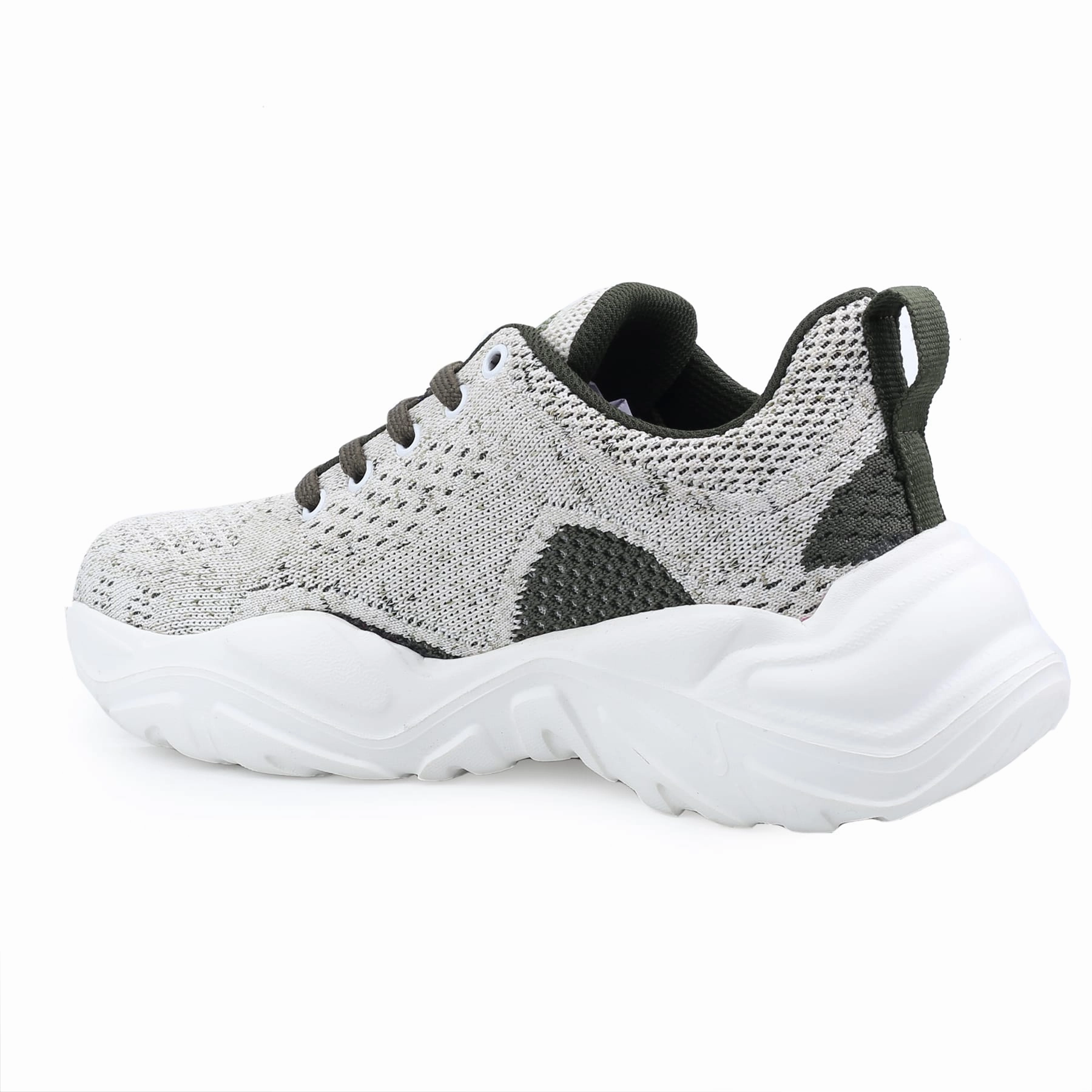 Sneakers With High Arch Support Bacca Bucci Women CHARLOTTE Low-top Platform Fashion Shoes | Street-Wear Knitted Chunky Sneakers