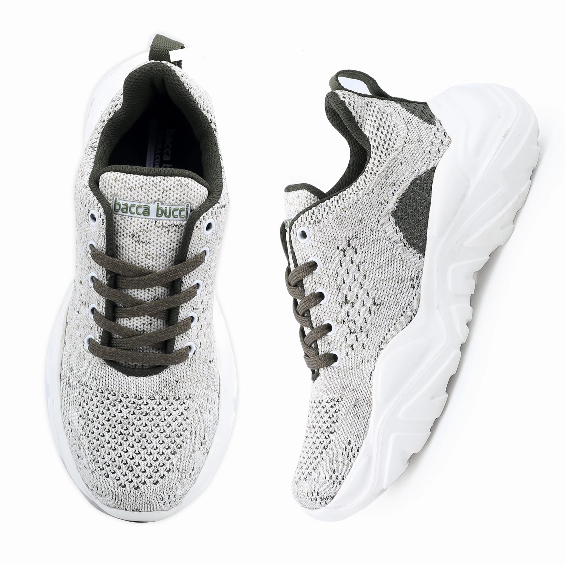 Sneakers With Thick Sole Bacca Bucci Women CHARLOTTE Low-top Platform Fashion Shoes | Street-Wear Knitted Chunky Sneakers