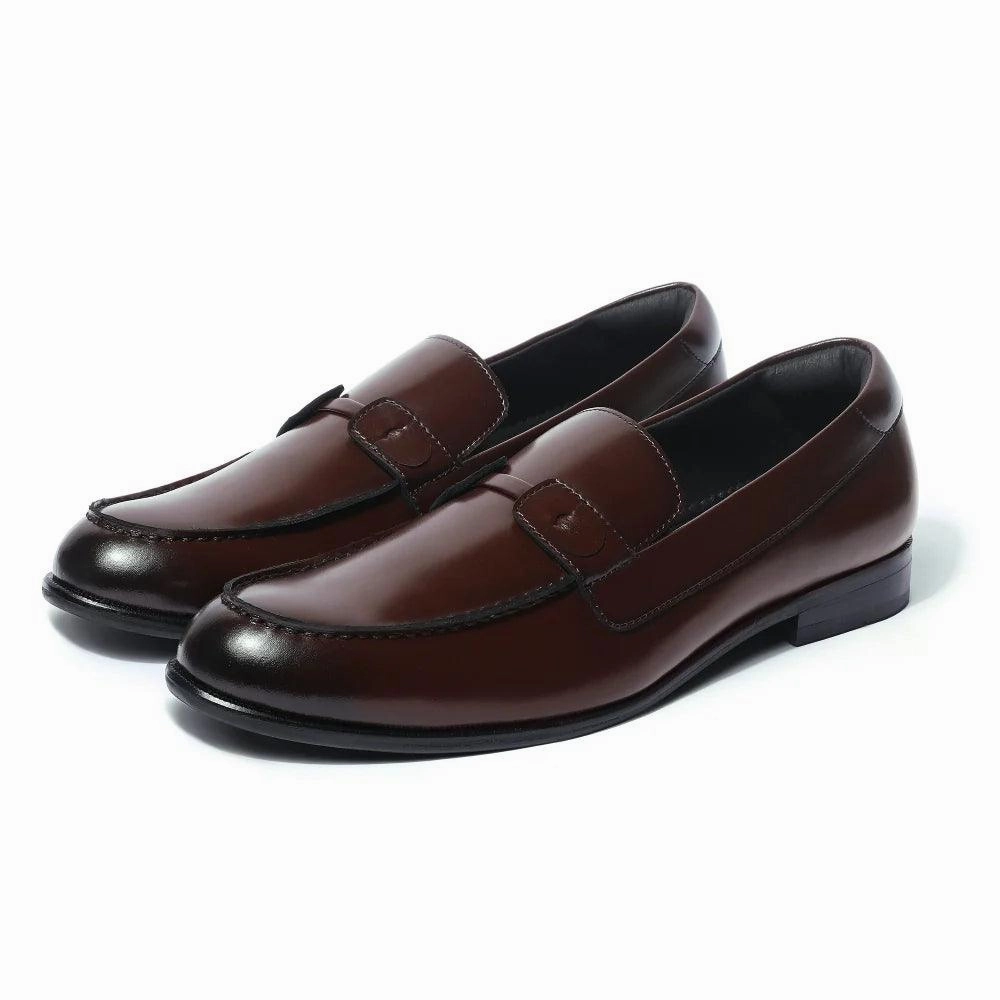 Baldwin - Dark Tan Slip On Ecco Slip On Loafers