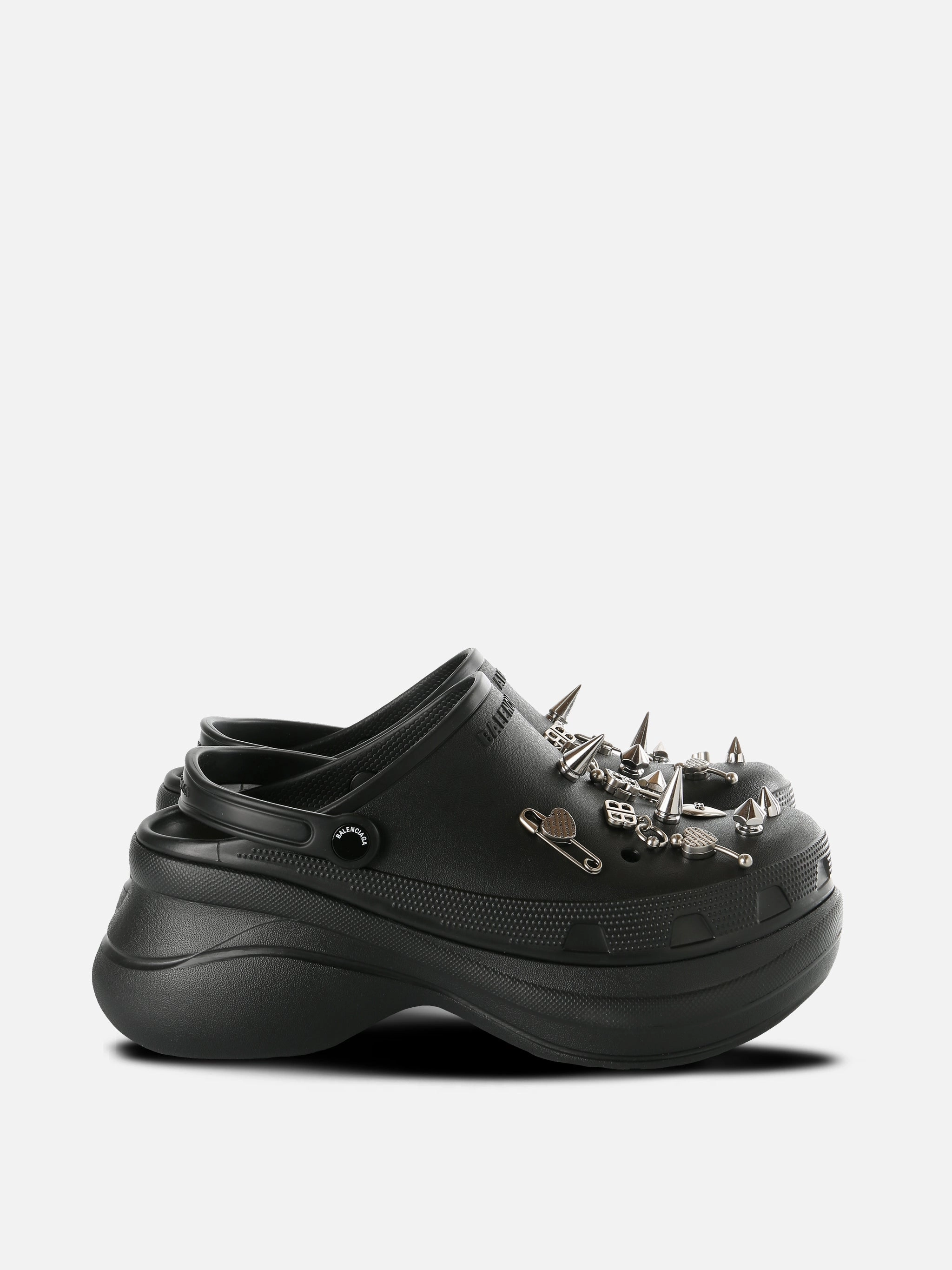 BALENCIAGA - Men Strap Jibbitz Punk Crocs Mule Tasseled Loafers