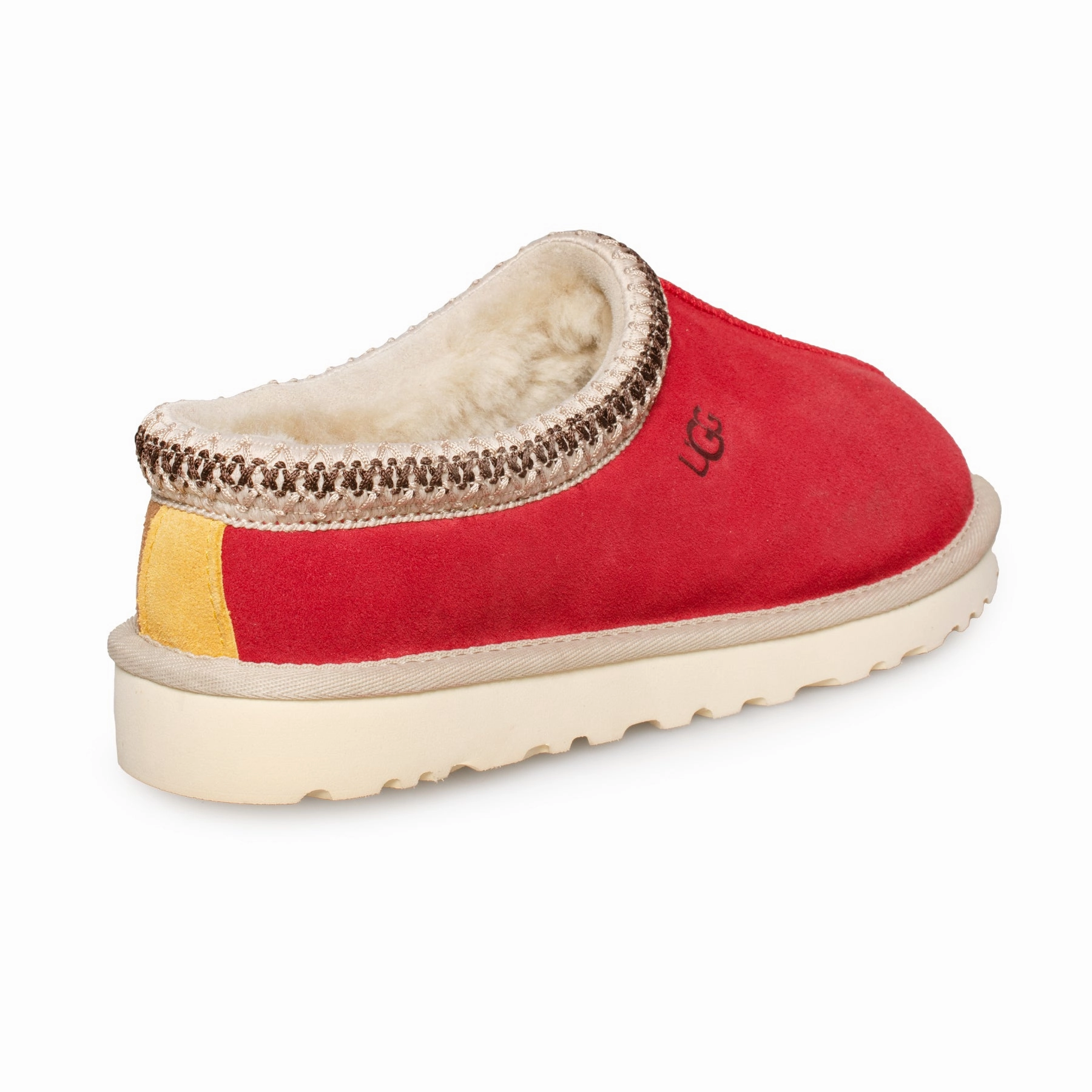 UGG Tasman Mashup Samba Red / Chestnut Slippers - Men's Boston Terrier Slippers