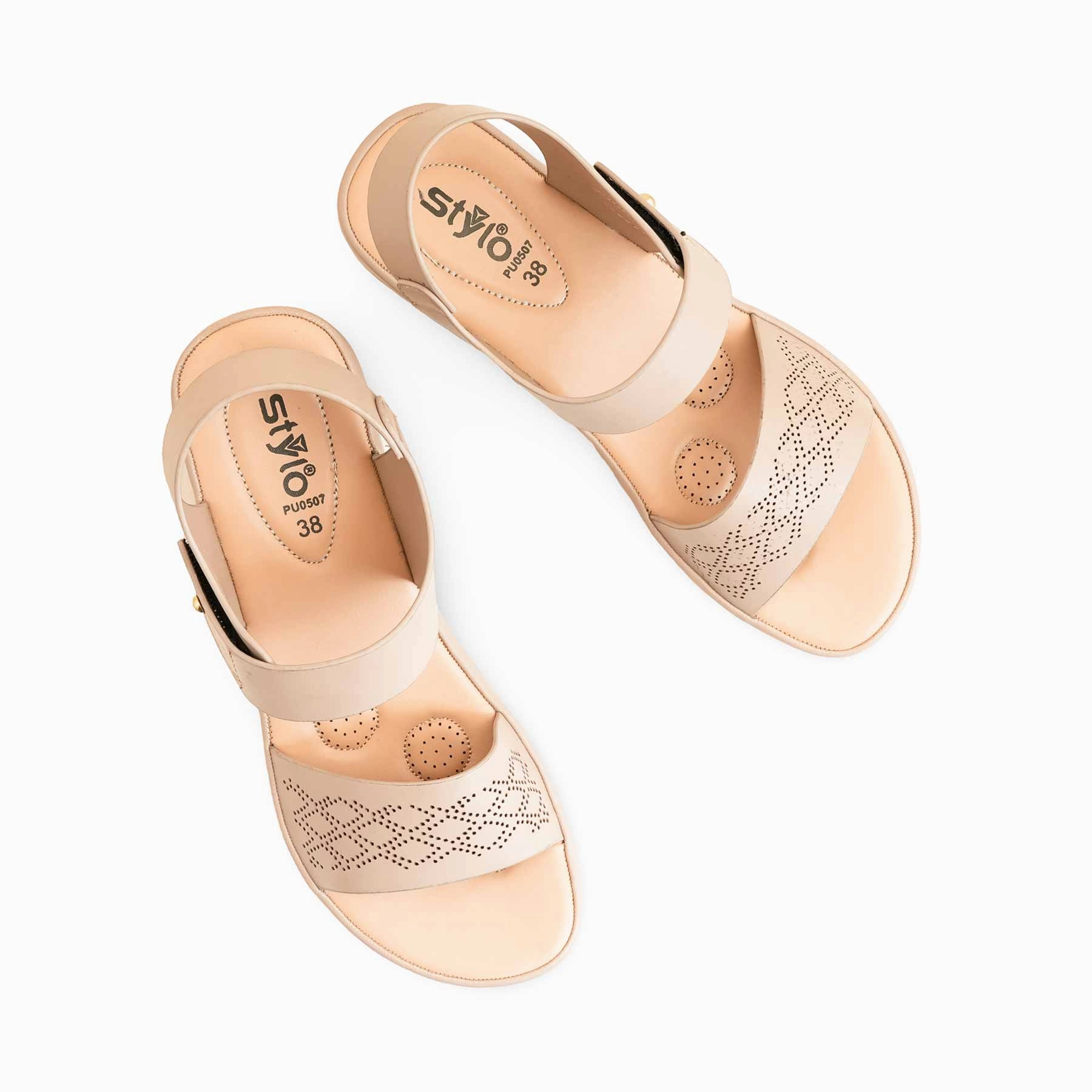 Beige Formal Women Sandal PU0507 Sandals Most Comfortable