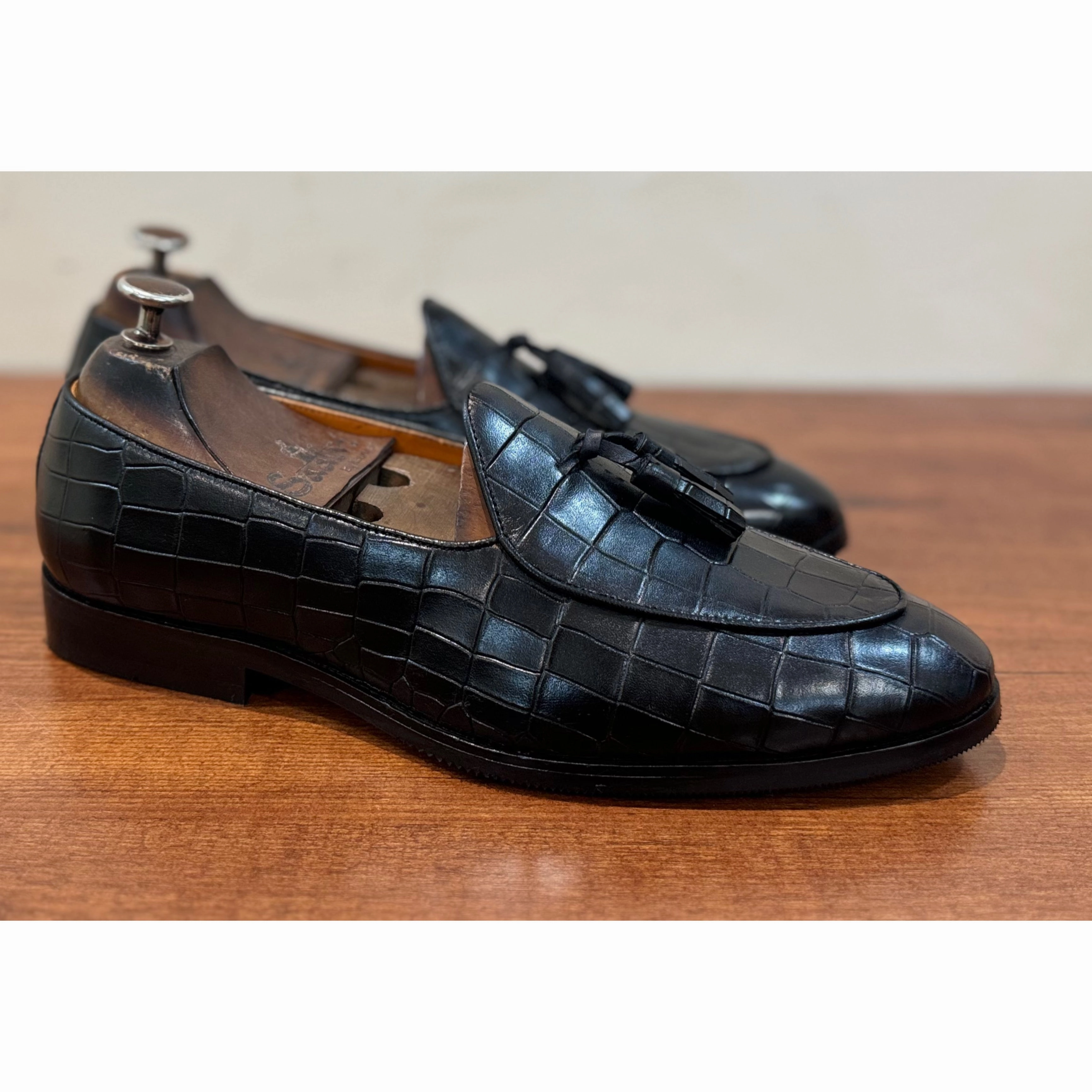Extra Wide Loafers Belgian Loafers Croco