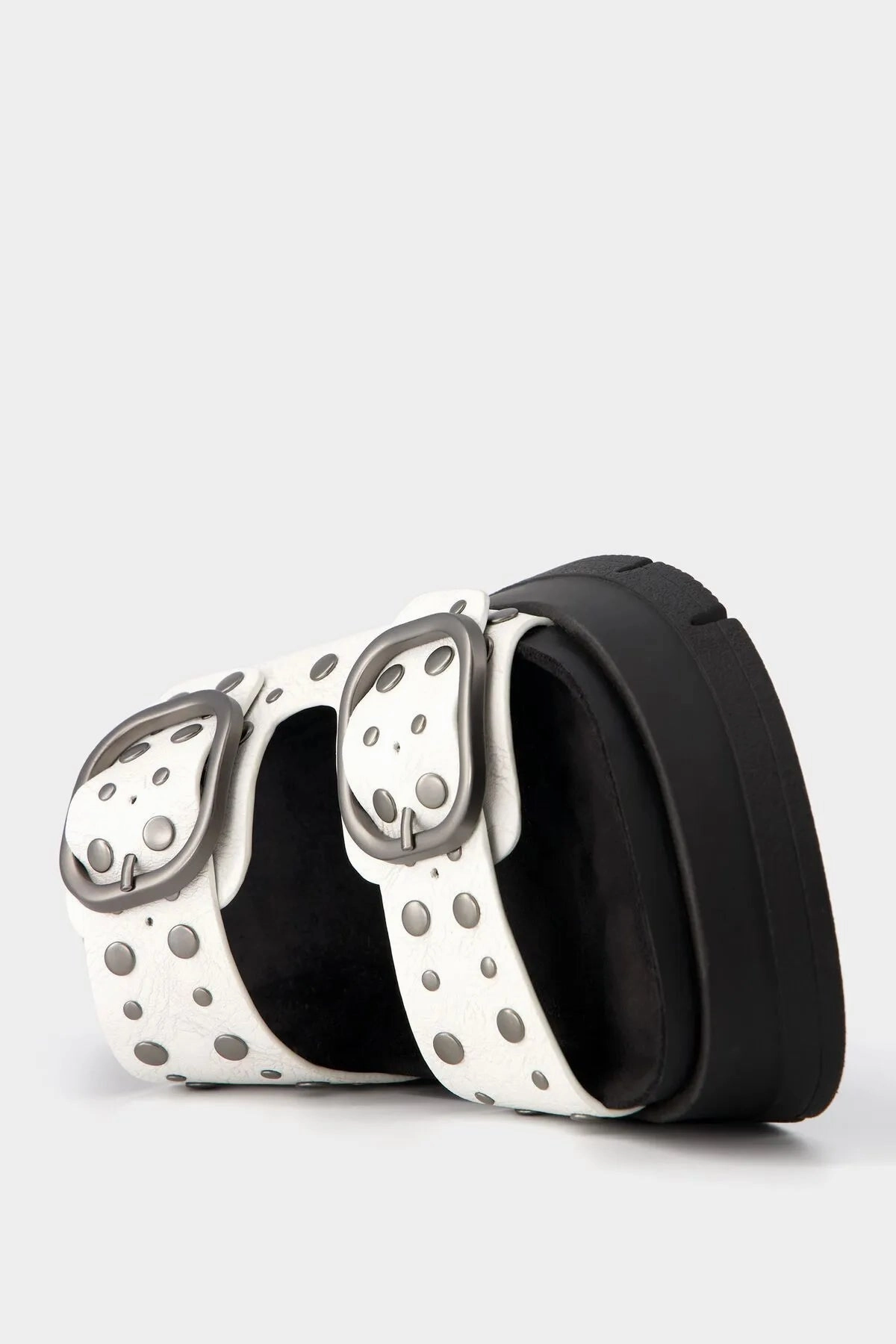 Bershka Women's  Stud Detailed Buckle Platform Sandals Sandals Royal Bahamian Vs Emerald Bay