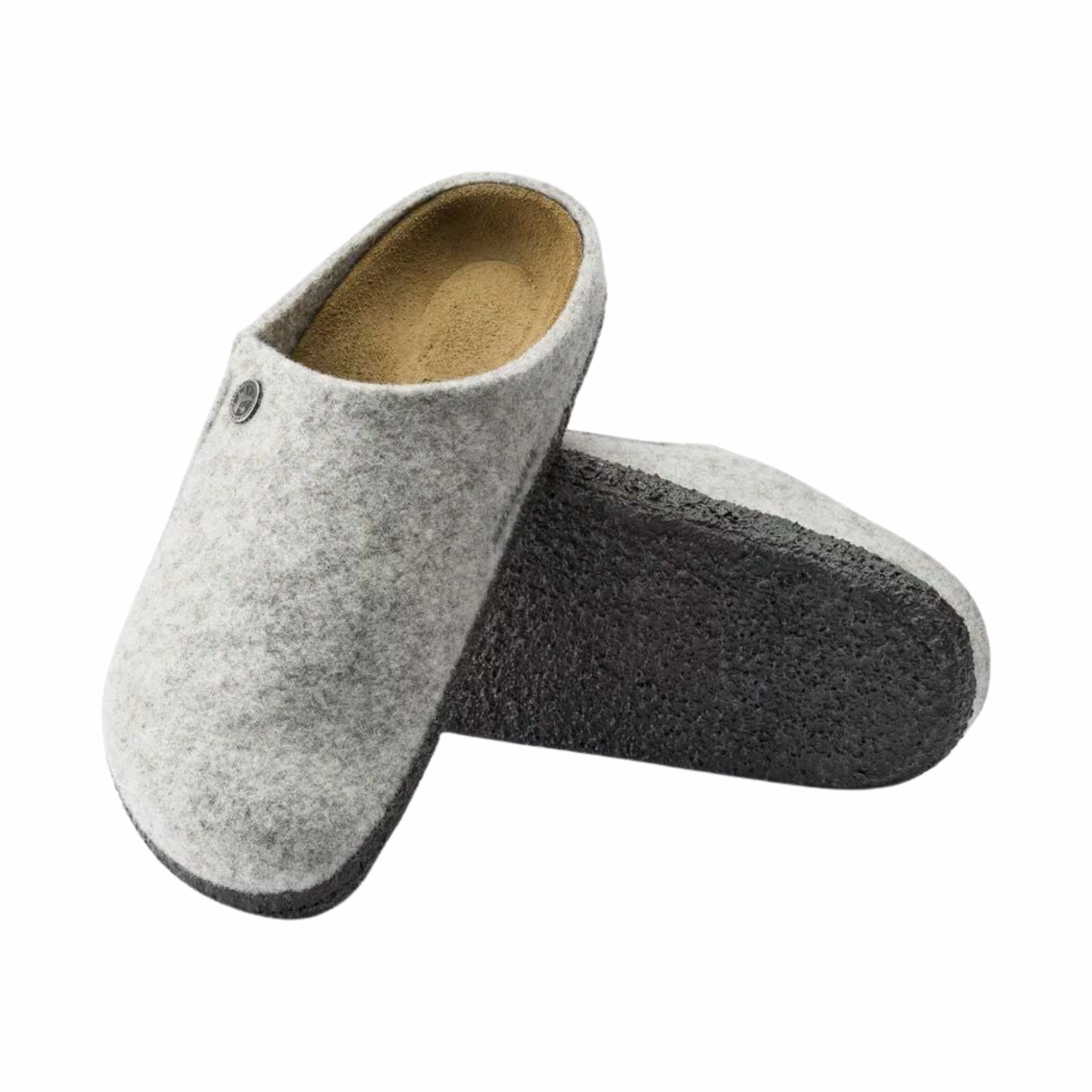 Rams Slippers Birkenstock Zermatt Wool Narrow Sandals/Slippers - Light Grey