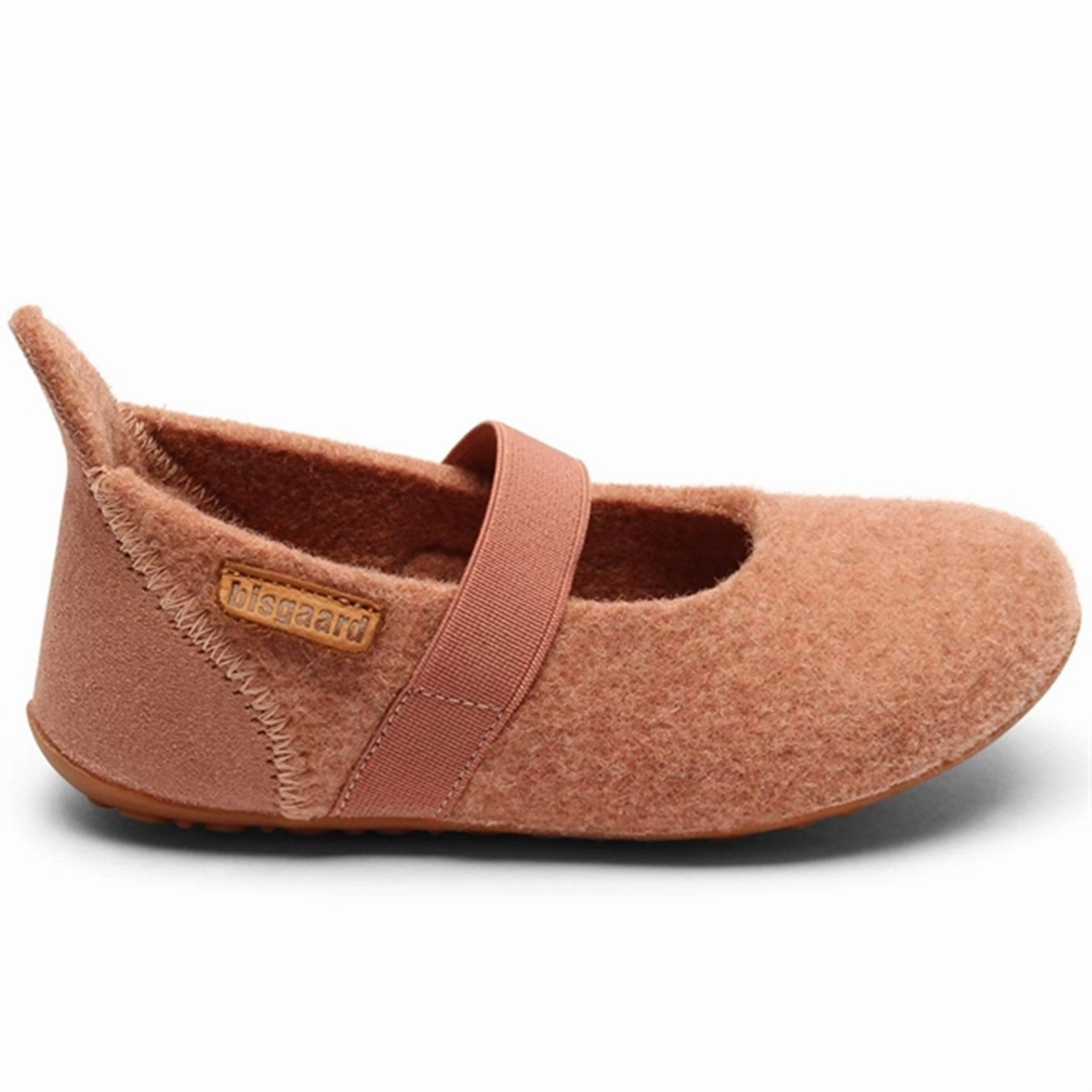 Bisgaard Indoor Shoes Wool Velcro Rose Louboutin Slippers