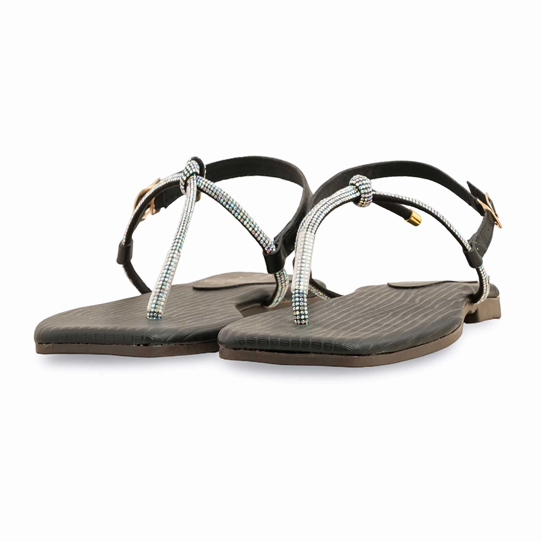 8053 Suede Casual Shoes Black Casual Chappal CL2084