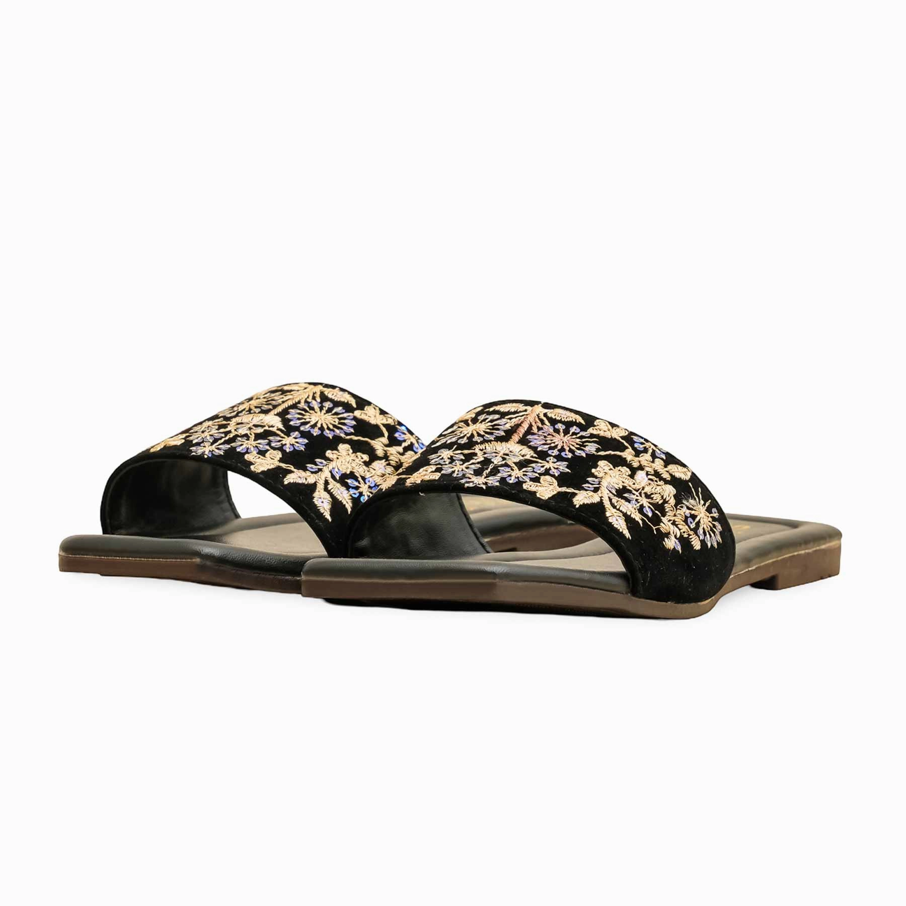 Black Casual Slipper CL2118 King Size Sliders