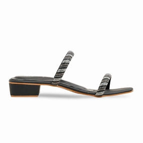 Moon Slippers Black Fancy Slipper LFN713