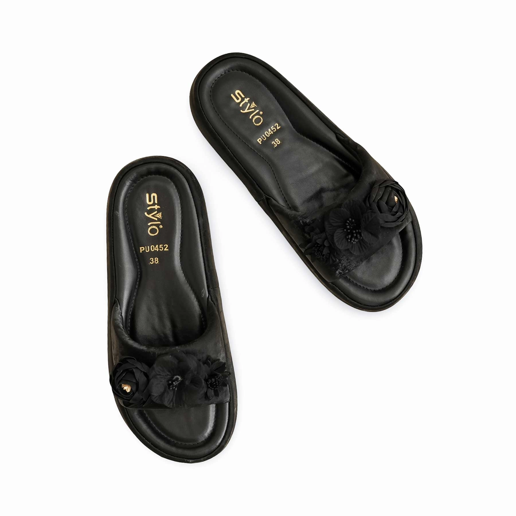 Black Formal Slipper PU0452 Peanut Slippers
