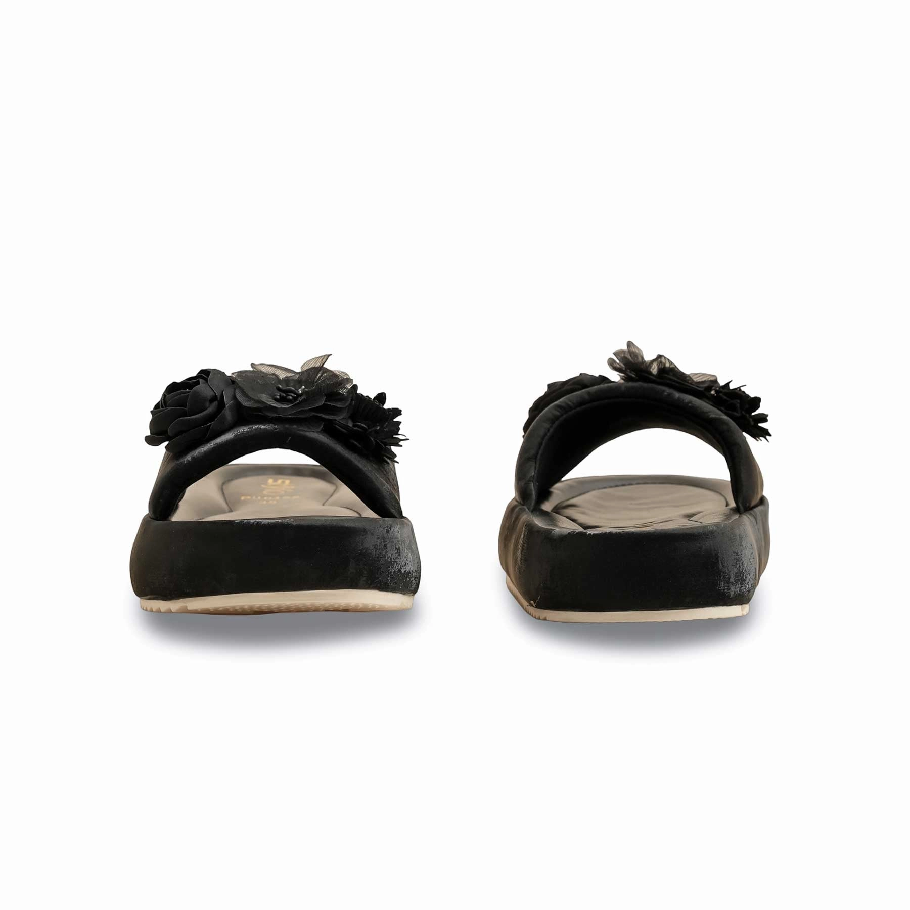 Work From Home Slippers Black Formal Slipper PU0452