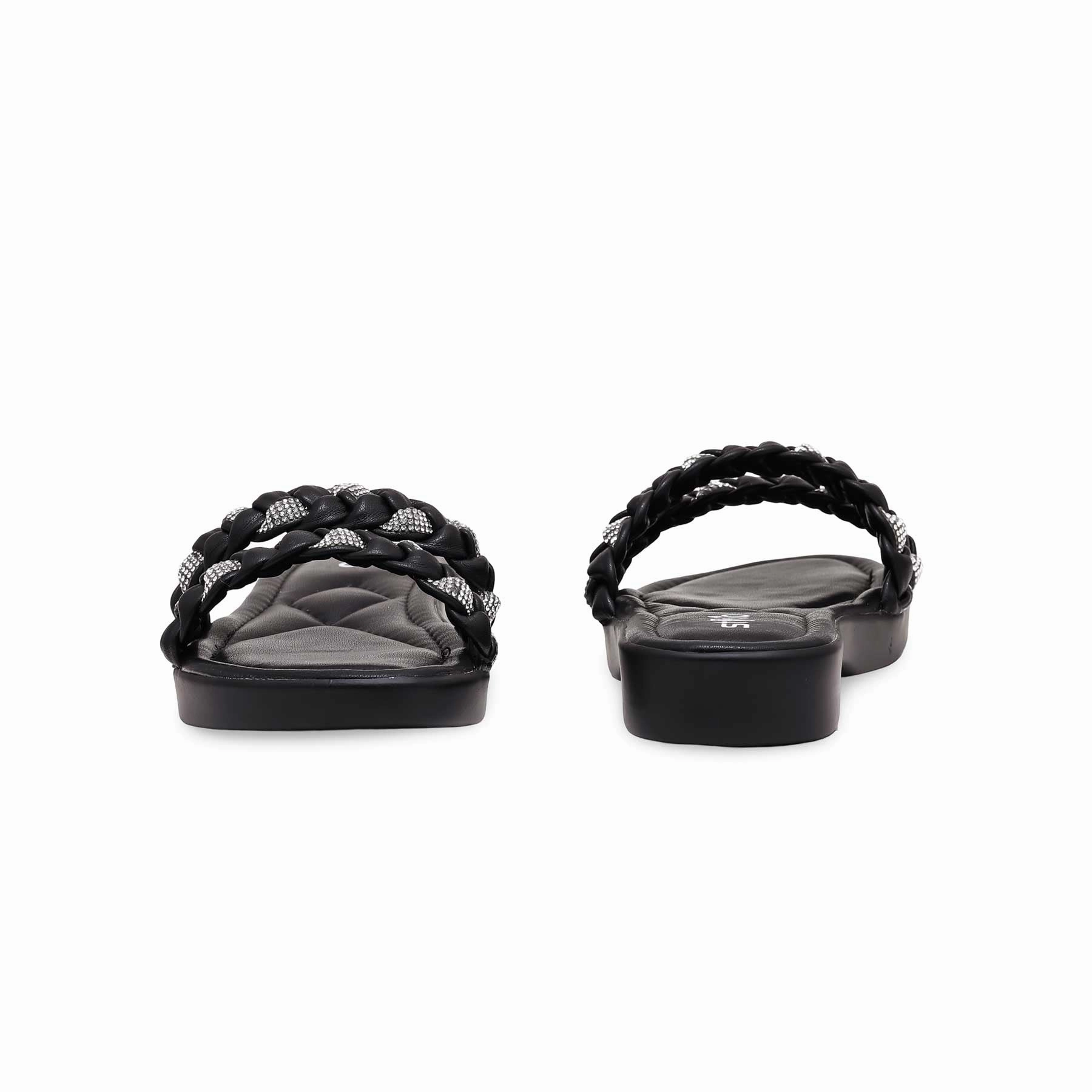 Charlie Brown Slippers Black Formal Slipper PU0484