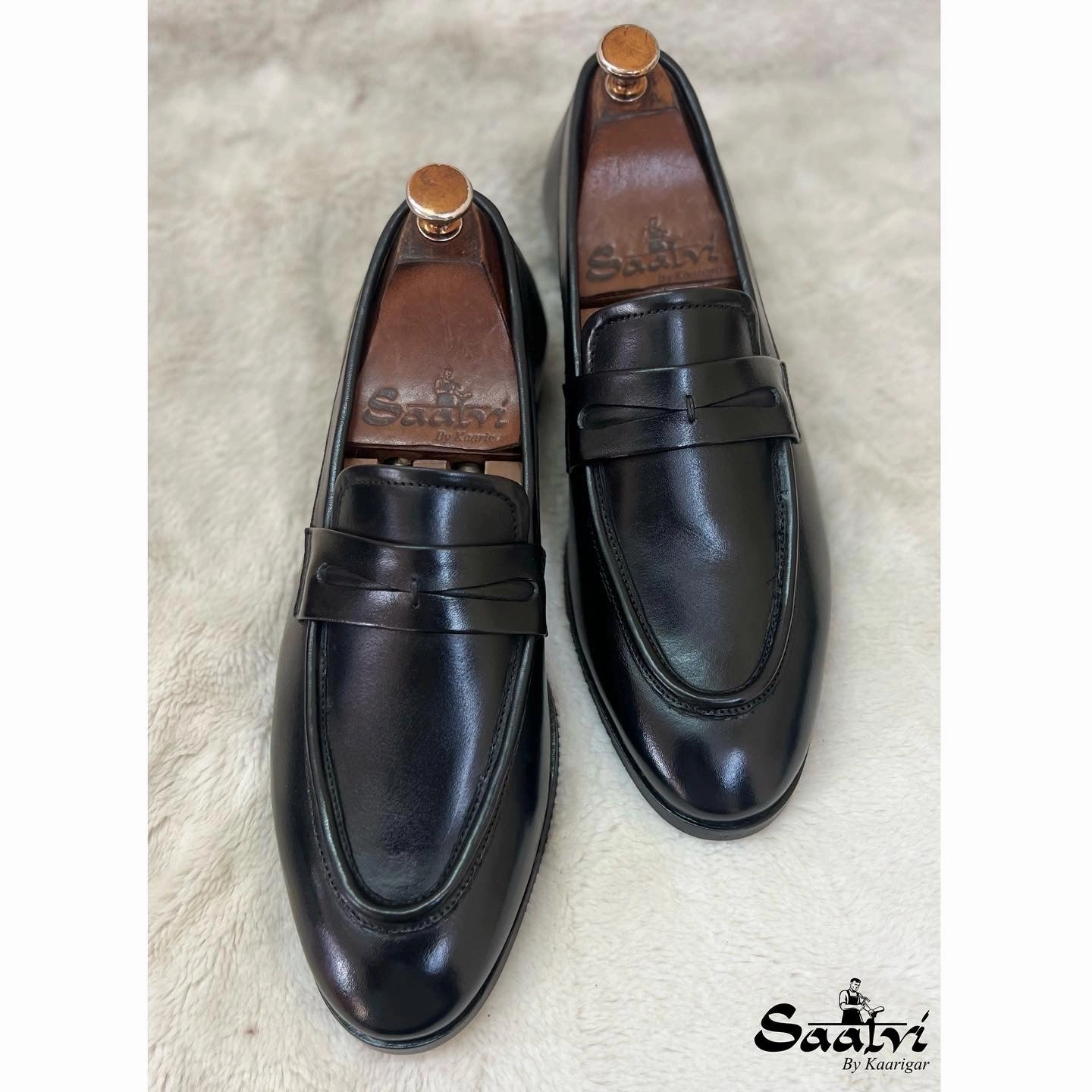 Snaffle Loafers Black Penny Loafers