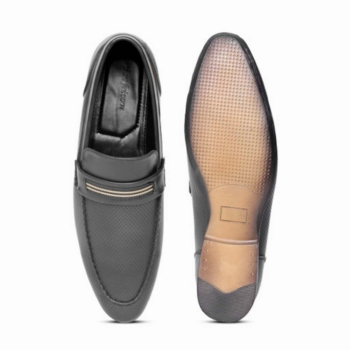 Giuseppe Zanotti Loafers Black Punched Formal Loafers