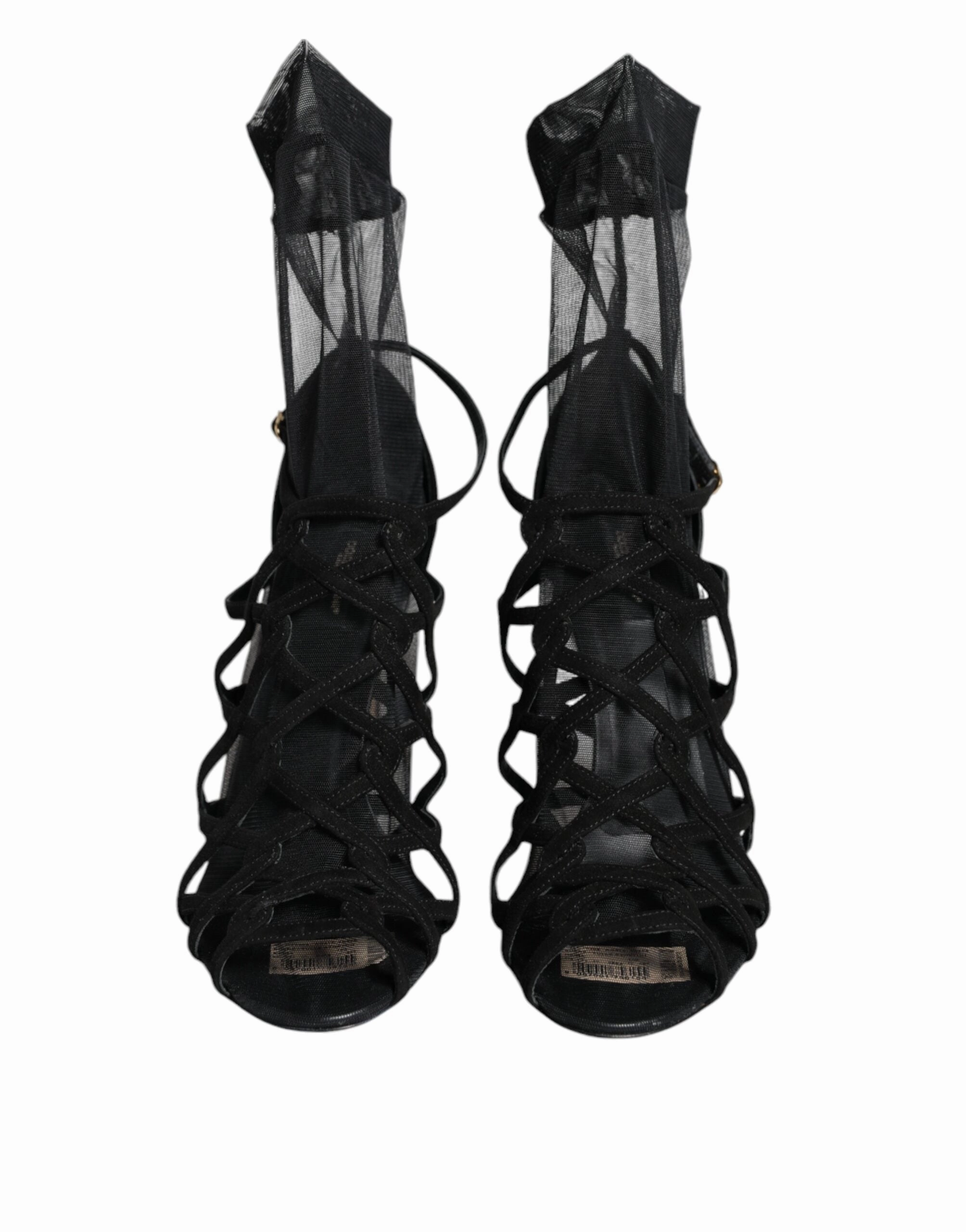 Black Tulle Stretch Heels Sandals Shoes Sandals From Walmart