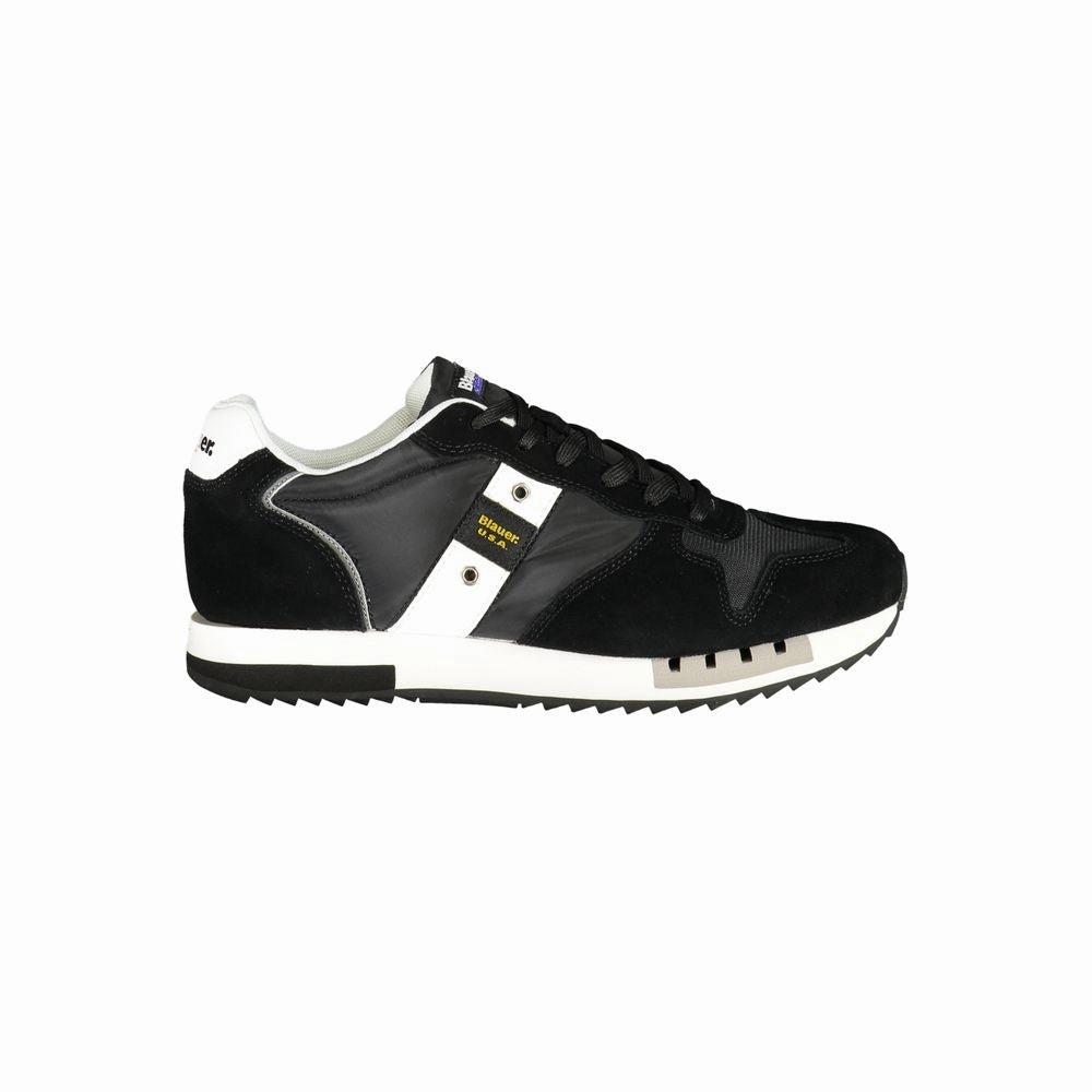 Blauer Black Polyester Men Sneaker Best Way To Clean Canvas Sneakers