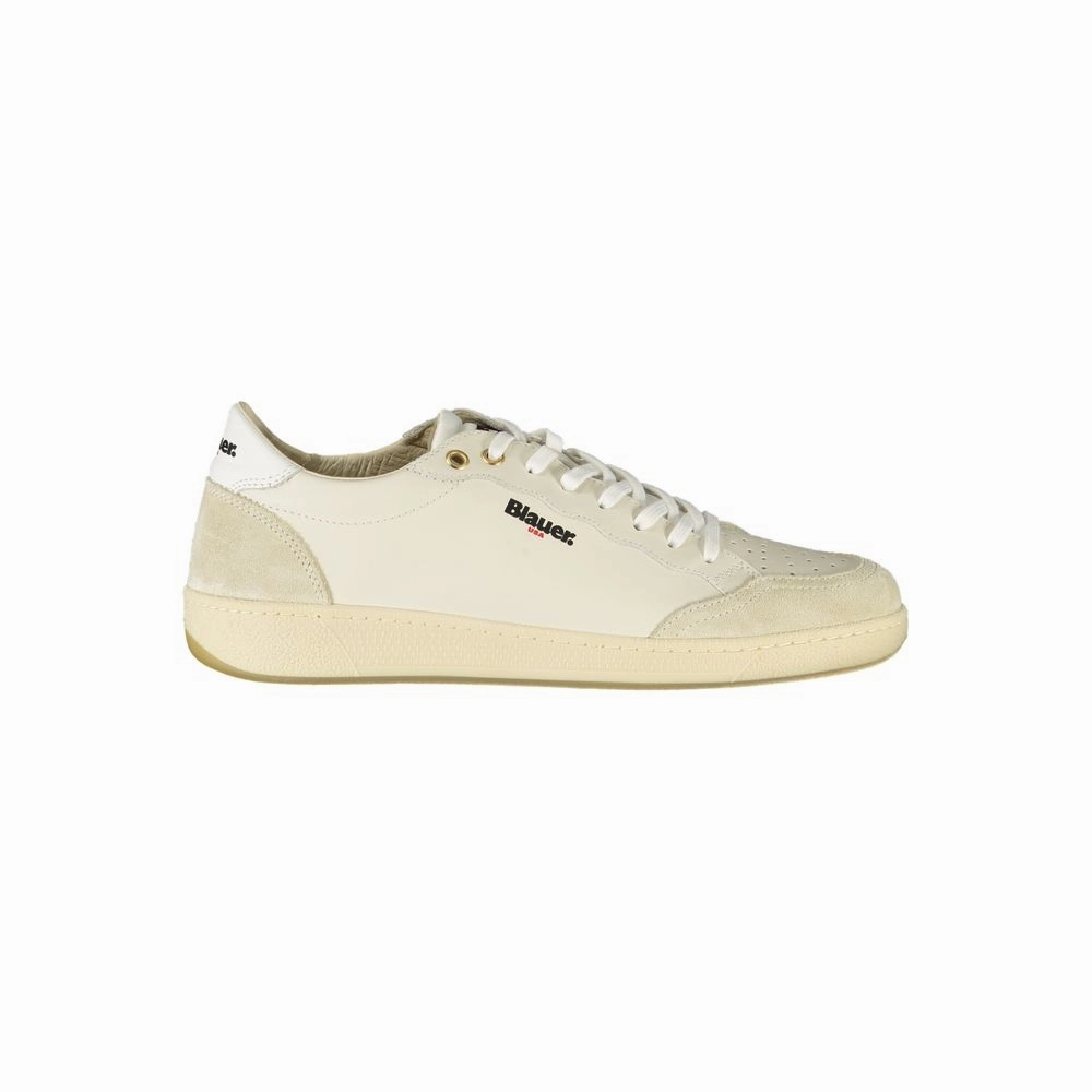 Céline Sneakers Blauer White Leather Men Sneaker