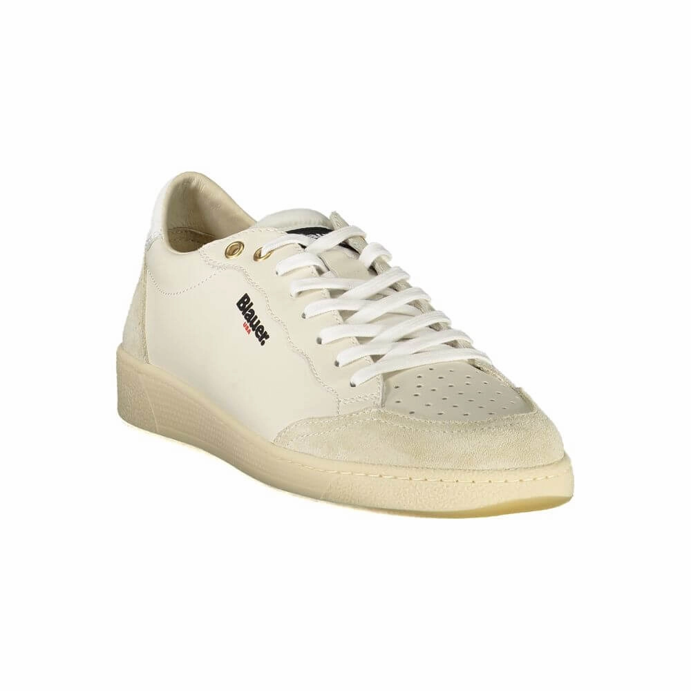 Sneakers For Overpronators Blauer White Leather Men Sneaker