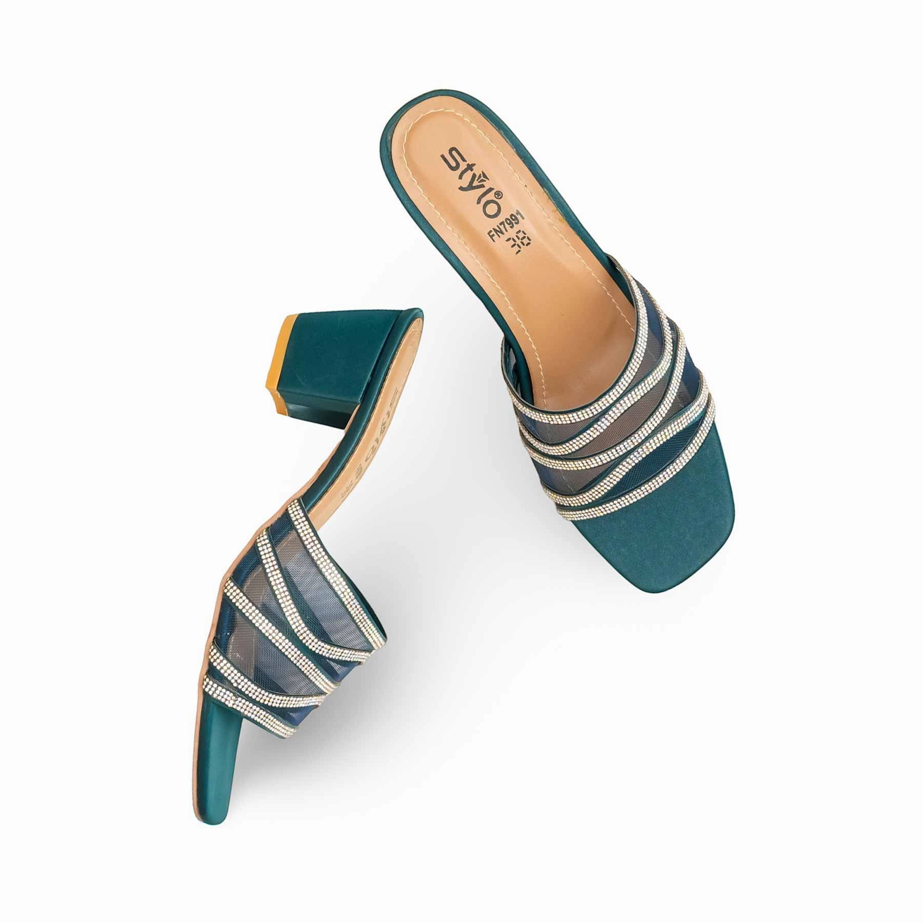 Dark Brown Slippers Blue Fancy Slipper FN7991