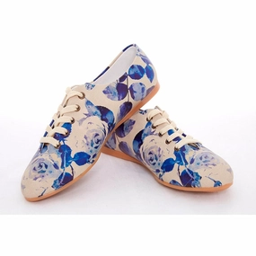 Capezio Shoes Blue Roses Ballerinas Shoes SLV063
