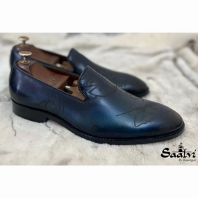 Blue Signature Loafers Lux Pinch Penny Loafers