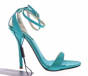 Blue Silk Ankle Strap Sandals Heels Shoes Sandals Royal Resort Reviews