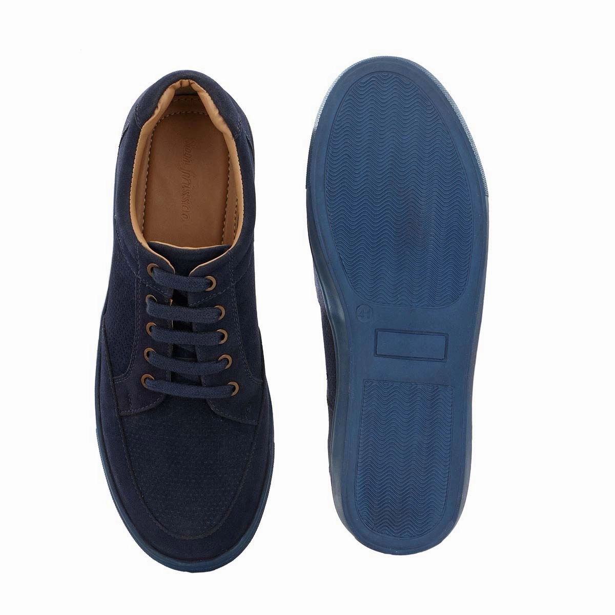 Blue Sneakers Wide Width Business Casual Shoes