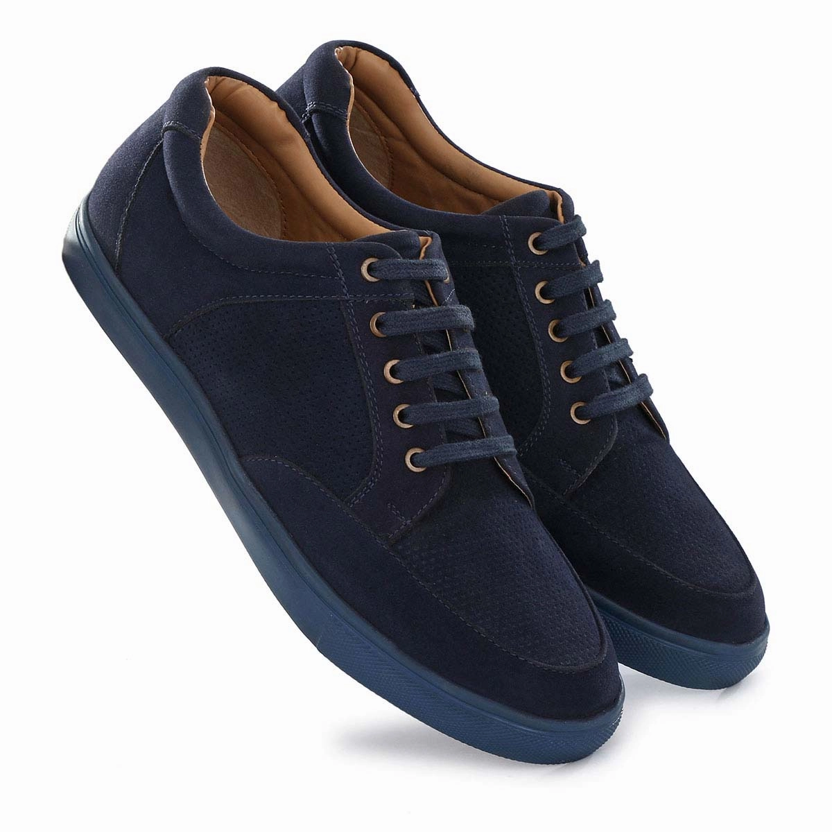 Blue Sneakers Woodland Brown Casual Shoes