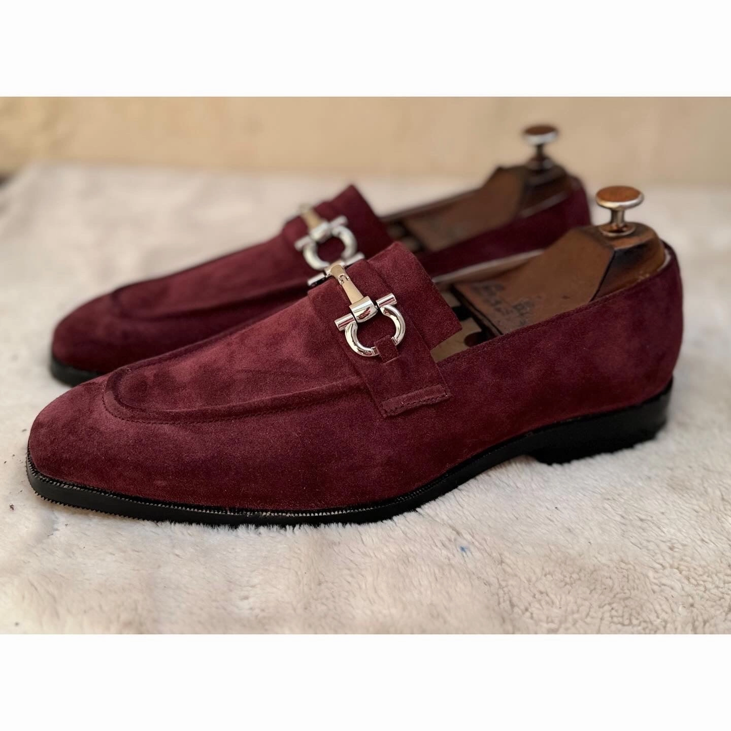 Stella Mccartney Loafers Bordeaux Suede Loafers