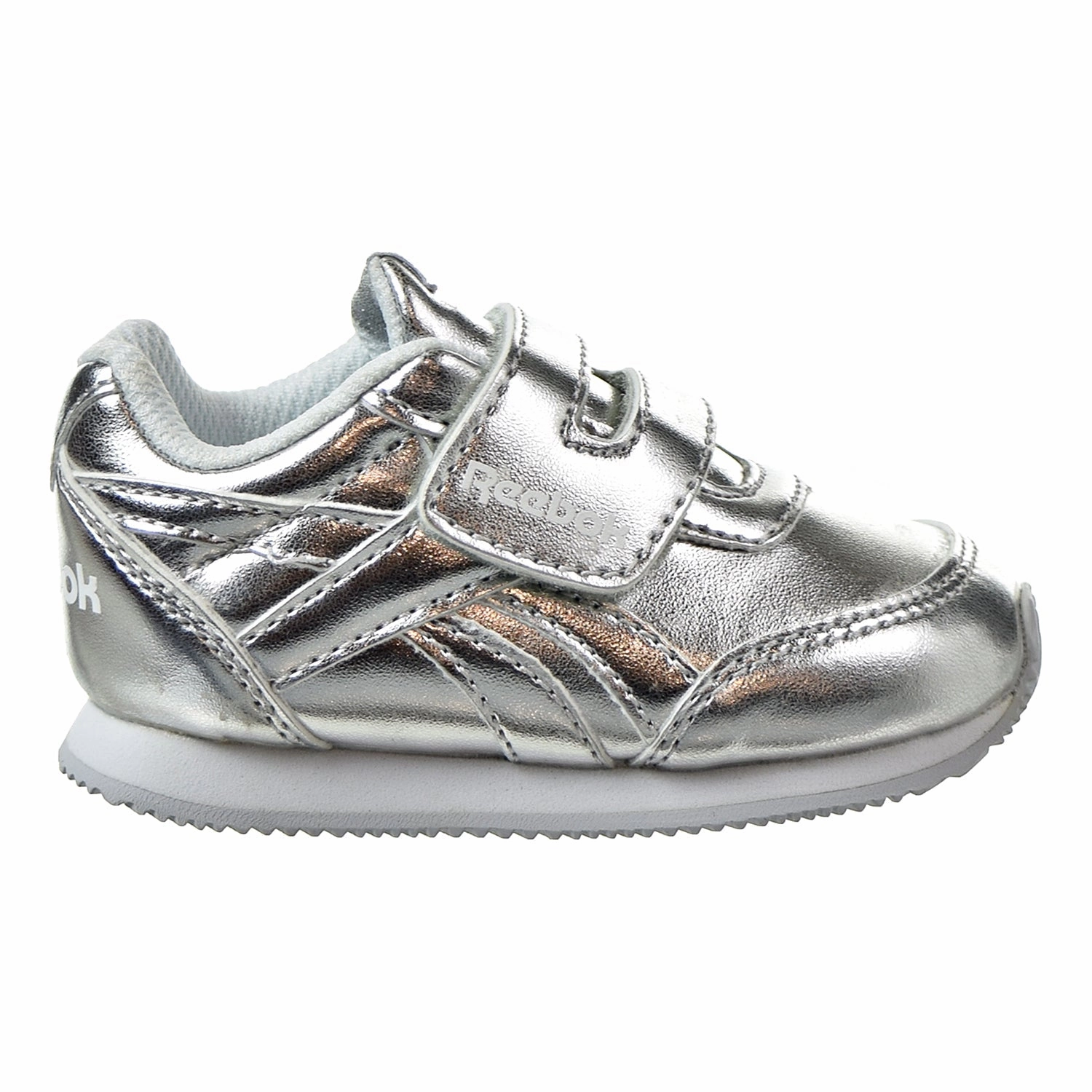 I Want To Run But I Don't Like Running Shoes Reebok Royal Classic Toddler's Jogger 2.0 KC Shoes Silver Metallic/White