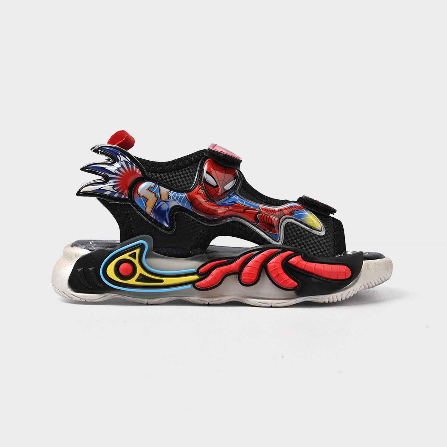 Boys Sandal ABC-1-Red Flat Sandals Lace Up