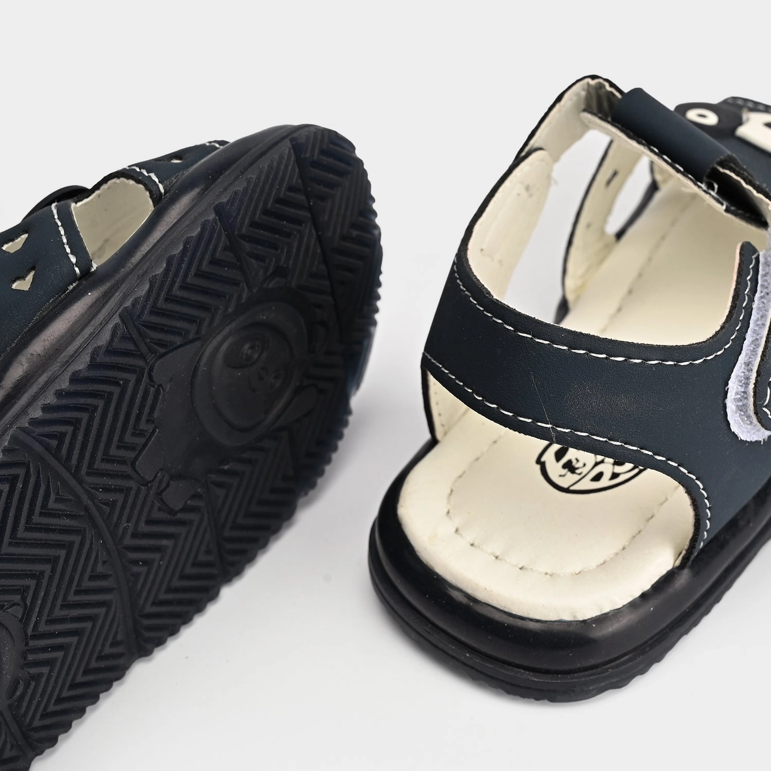 Boys Sandal SF-850-NAVY Leather Sandals Platform