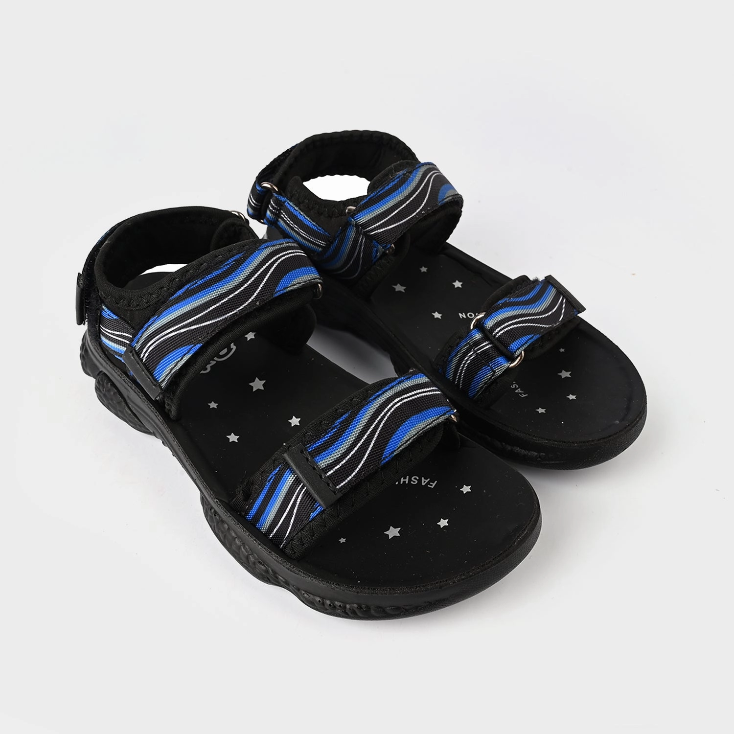 Boys Sandal T-003-Blue Moccasin Sandals