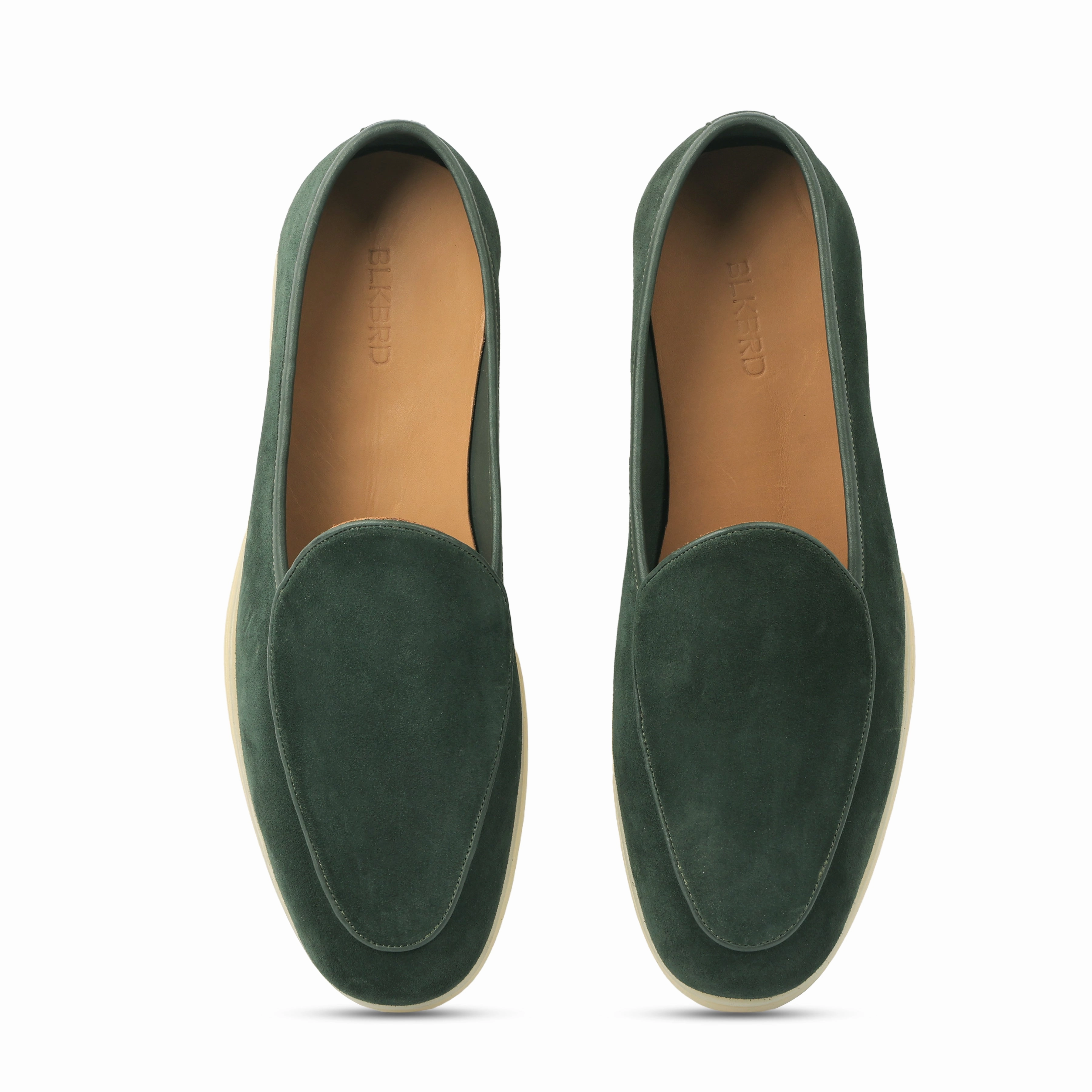 Lorenzo, Belgian Loafer - Castorino Suede Bottle Green | Unlined Flex Collection Anne Klein Shoes Loafers