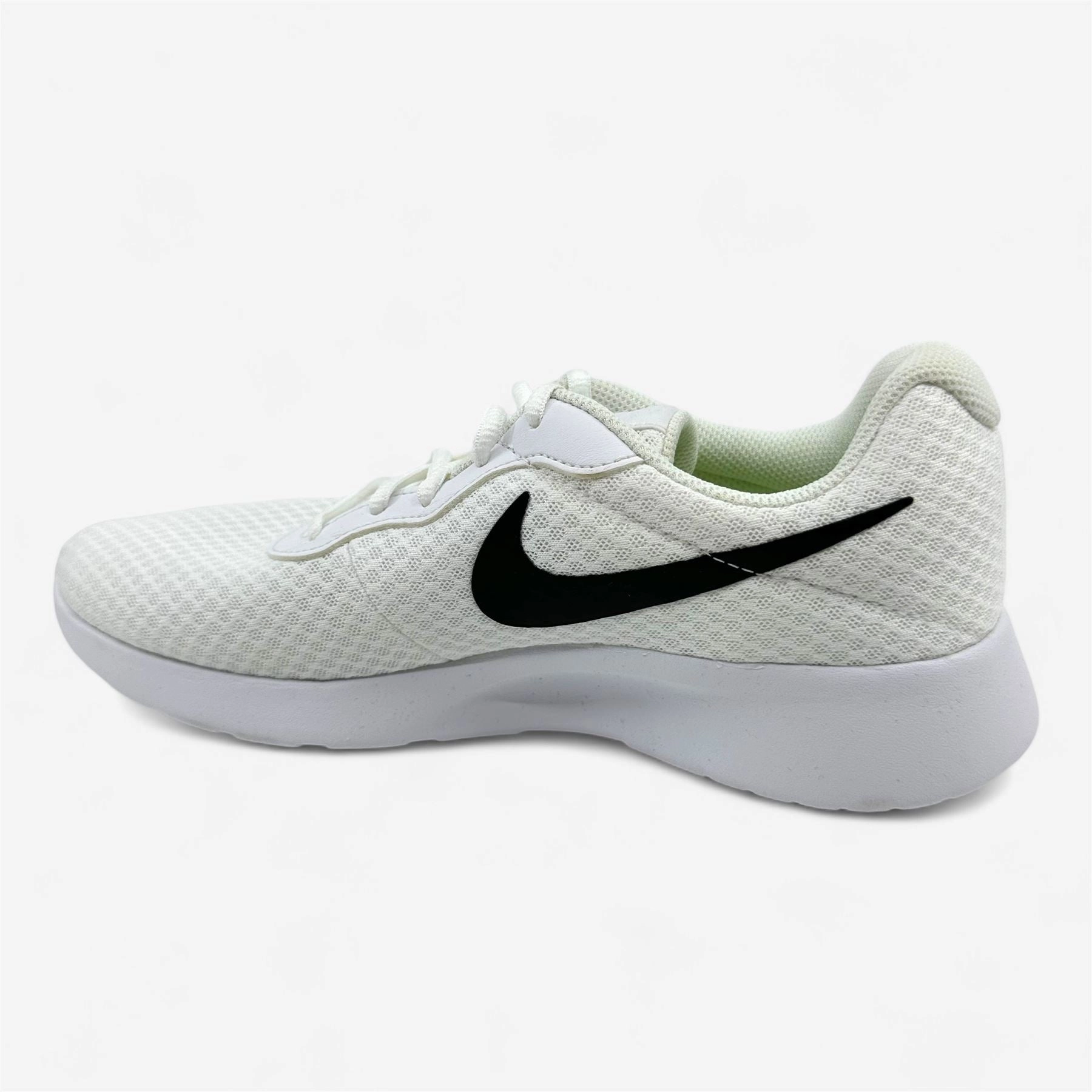 Nike Tanjun White Black Barely Volt Mens Size 8 Athletic Sneaker Walking Vs Shoes