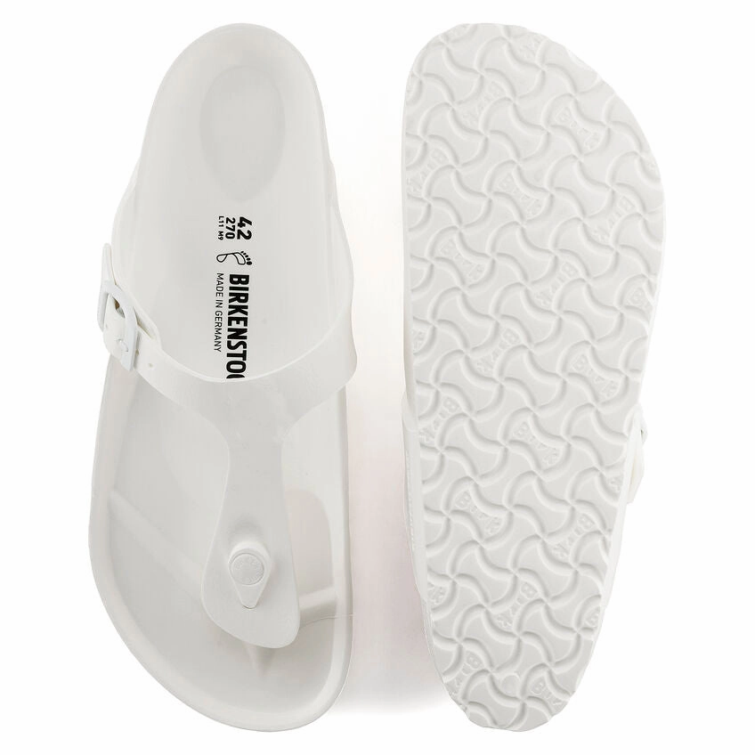 BIRKENSTOCK GIZEH EVA WHITE Wide Strap Flip Flops