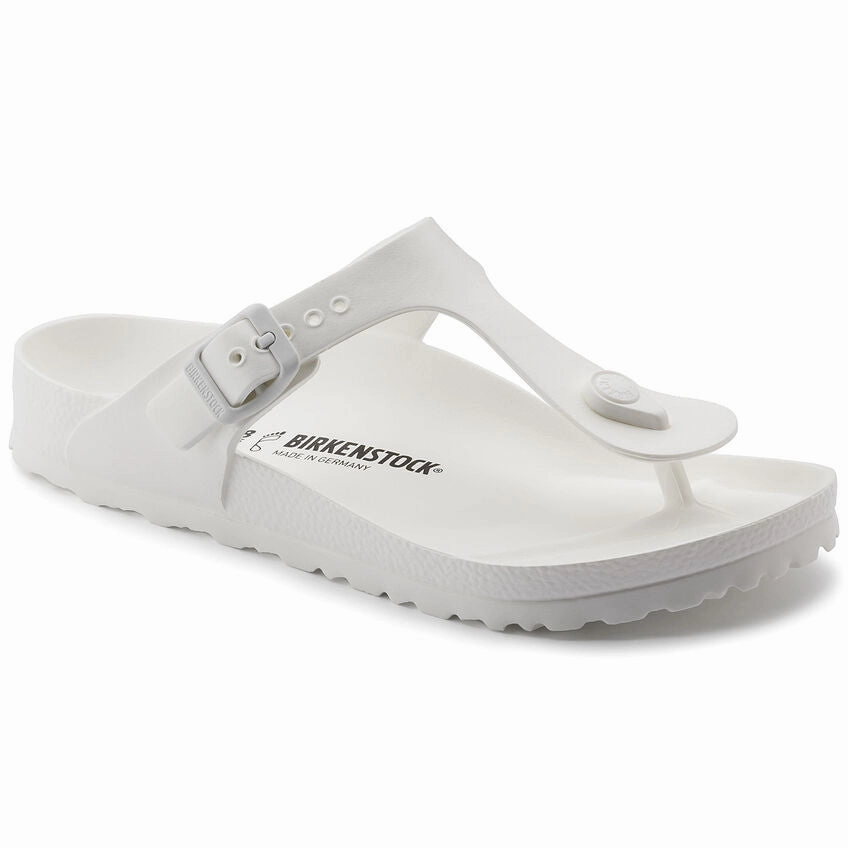 Flip Flops On Airplane BIRKENSTOCK GIZEH EVA WHITE