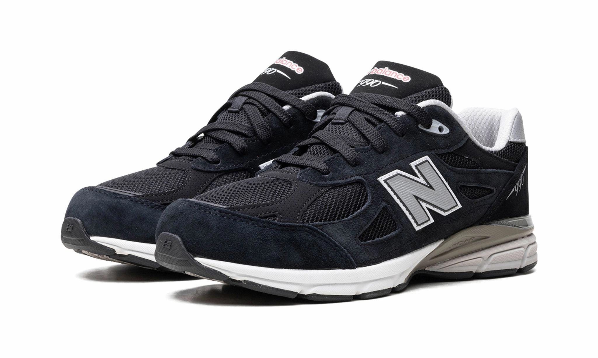 Croc Sneakers 990v3 Big Kid 'Black Grey'