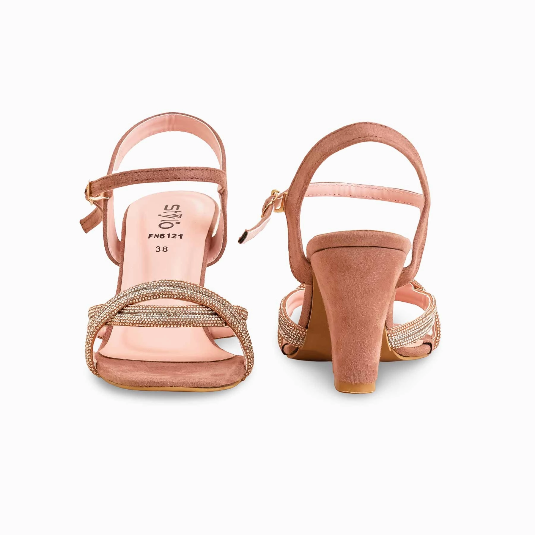 Flat Shoes Wrap Around Ankle Pink Fancy Women Sandal FN6121