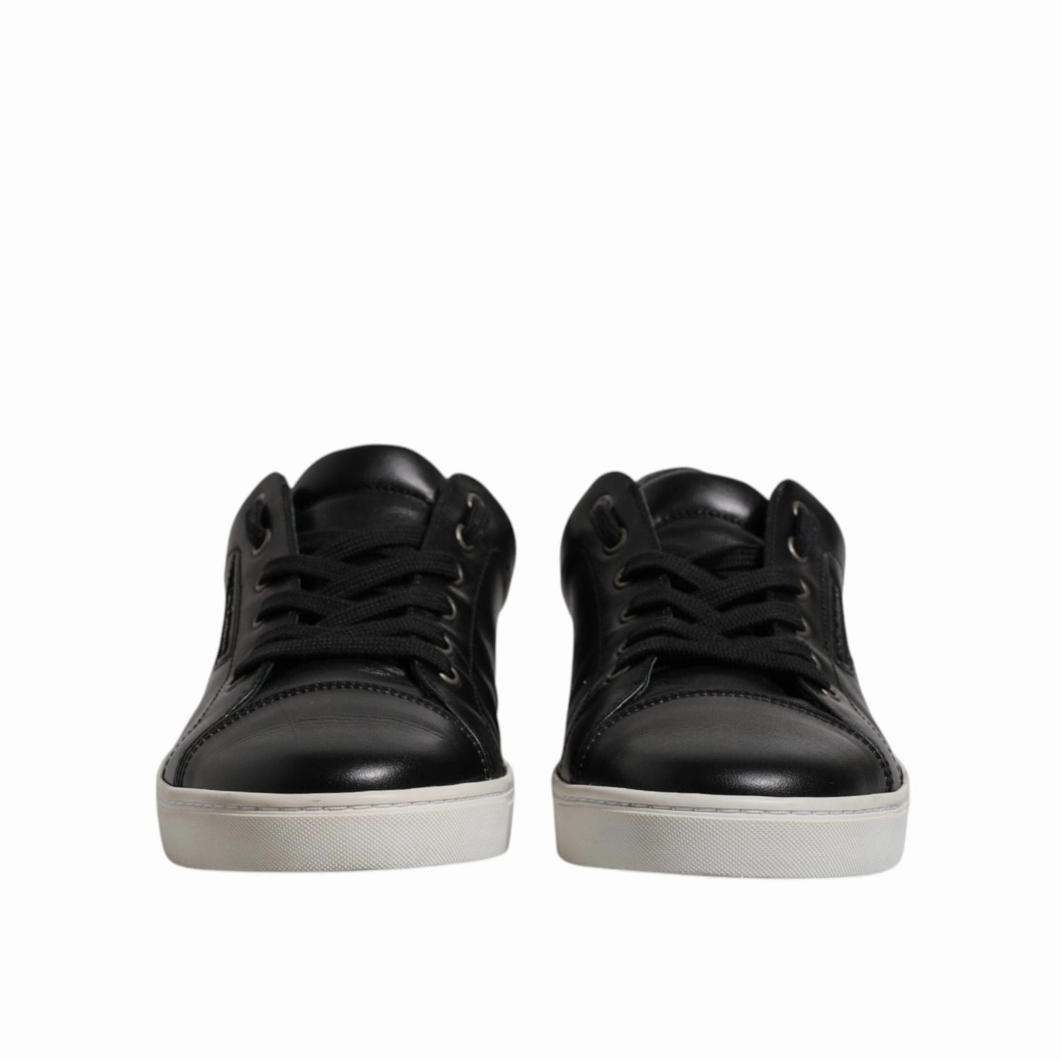 Dolce & Gabbana Black London Nappa Leather Men Sneakers Shoes Best Basketball Sneakers