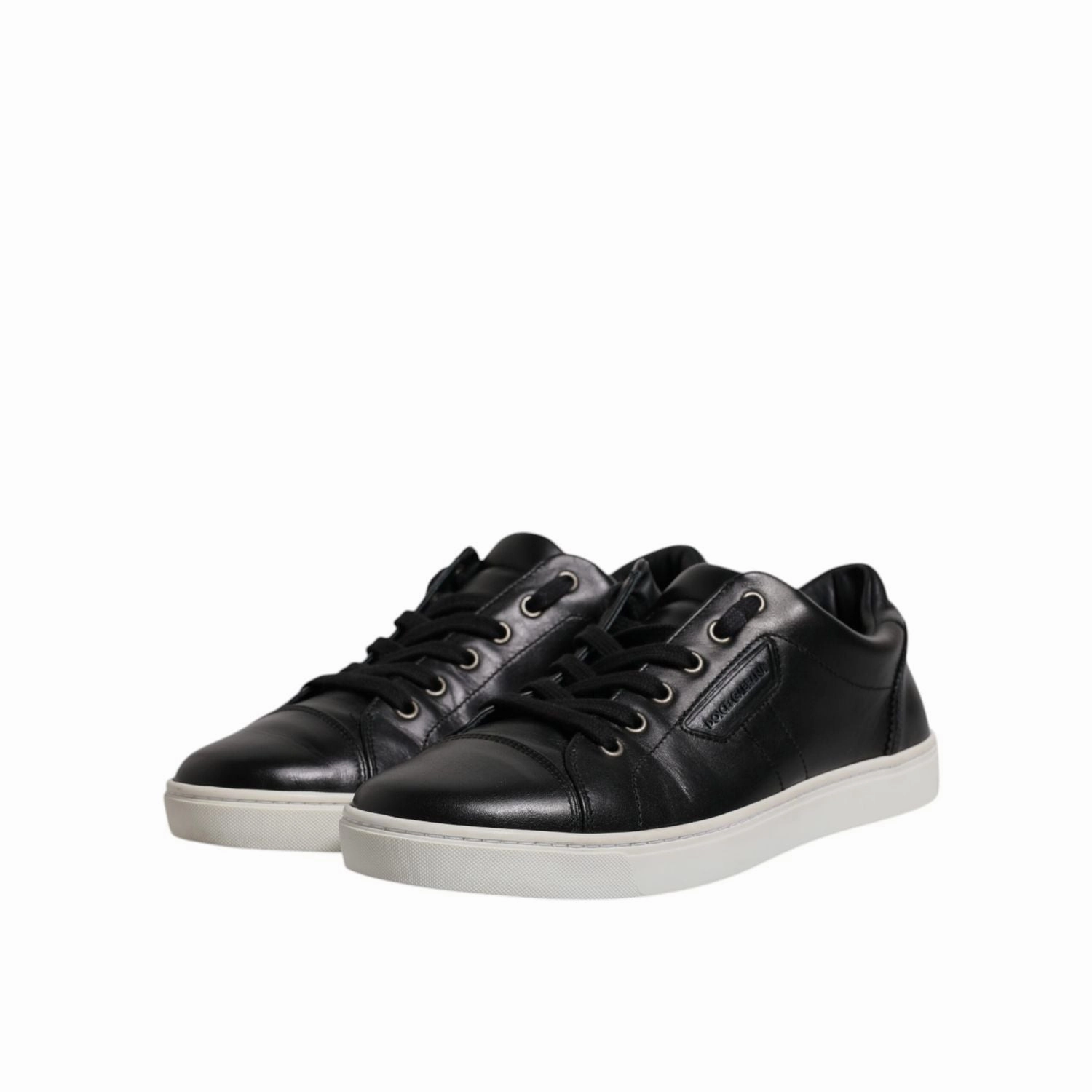 Dolce & Gabbana Black London Nappa Leather Men Sneakers Shoes Top Rated Sneakers