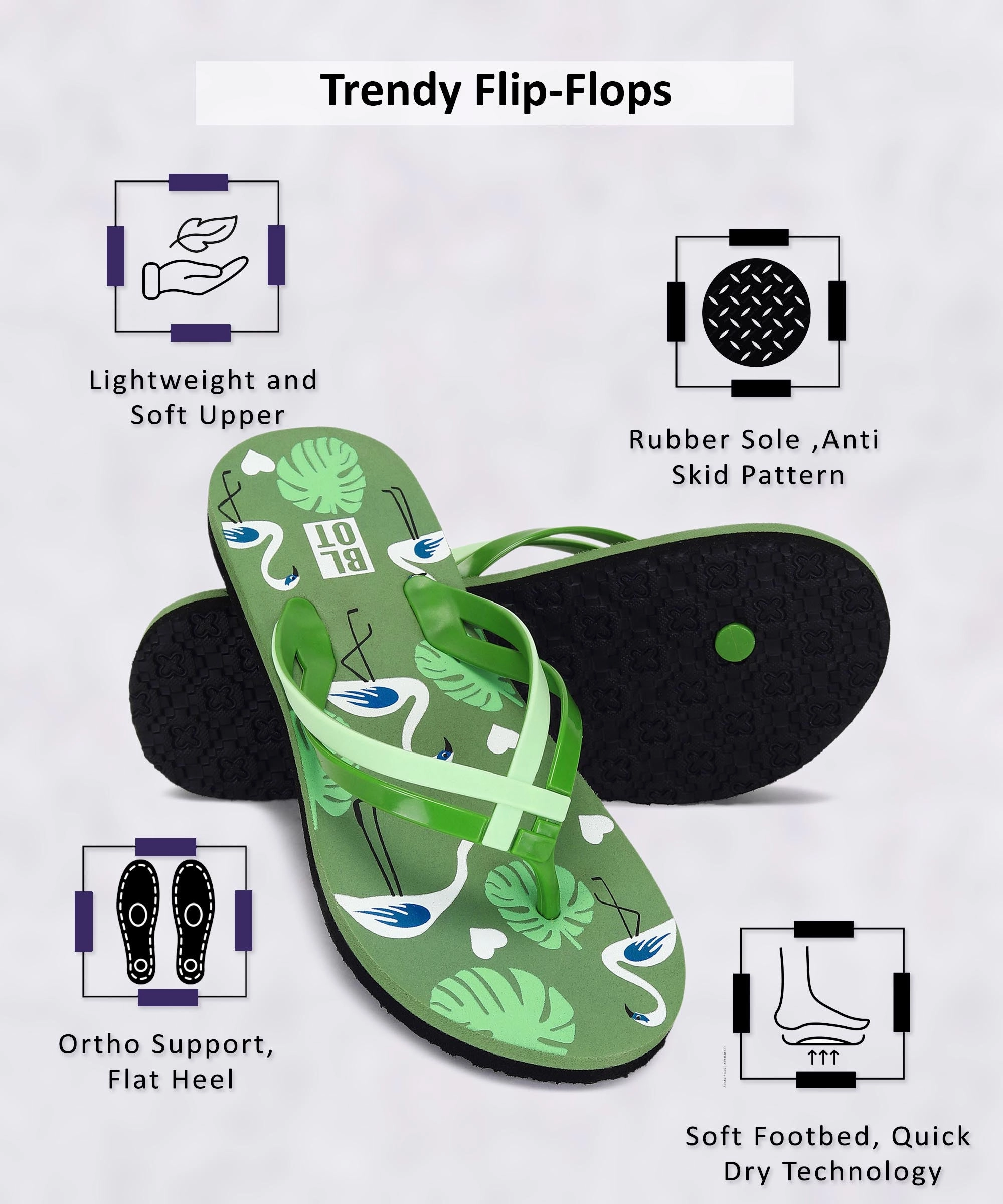 The Men's Base Camp Flip Flops Ii Paragon K3310L Women Stylish Flip Flops | Comfortable Flip Flops for Daily Use | Lightweight and Easy to Wash