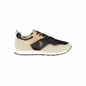 U.S. POLO ASSN. Black Polyester Sneaker Sneakers Online For Sale