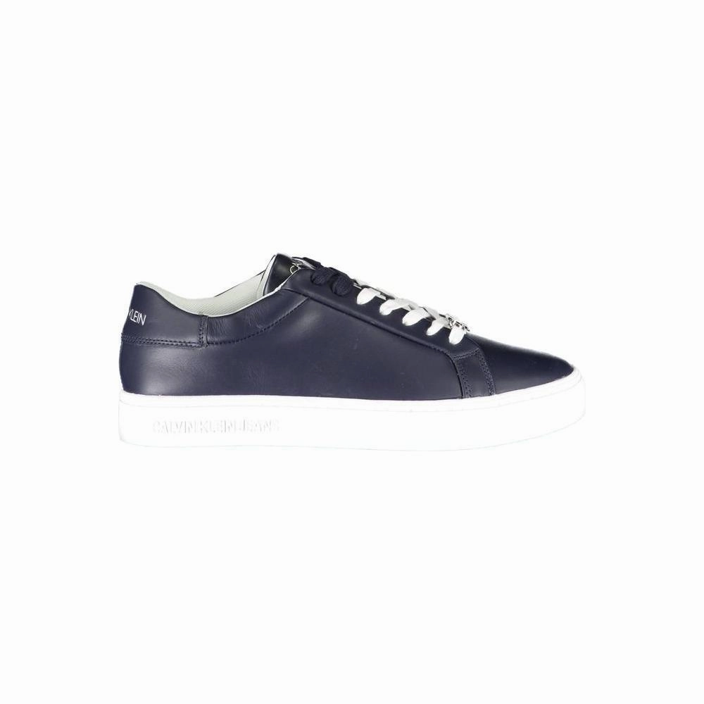 Slip On High Top Sneakers Calvin Klein Blue Polyester Sneaker
