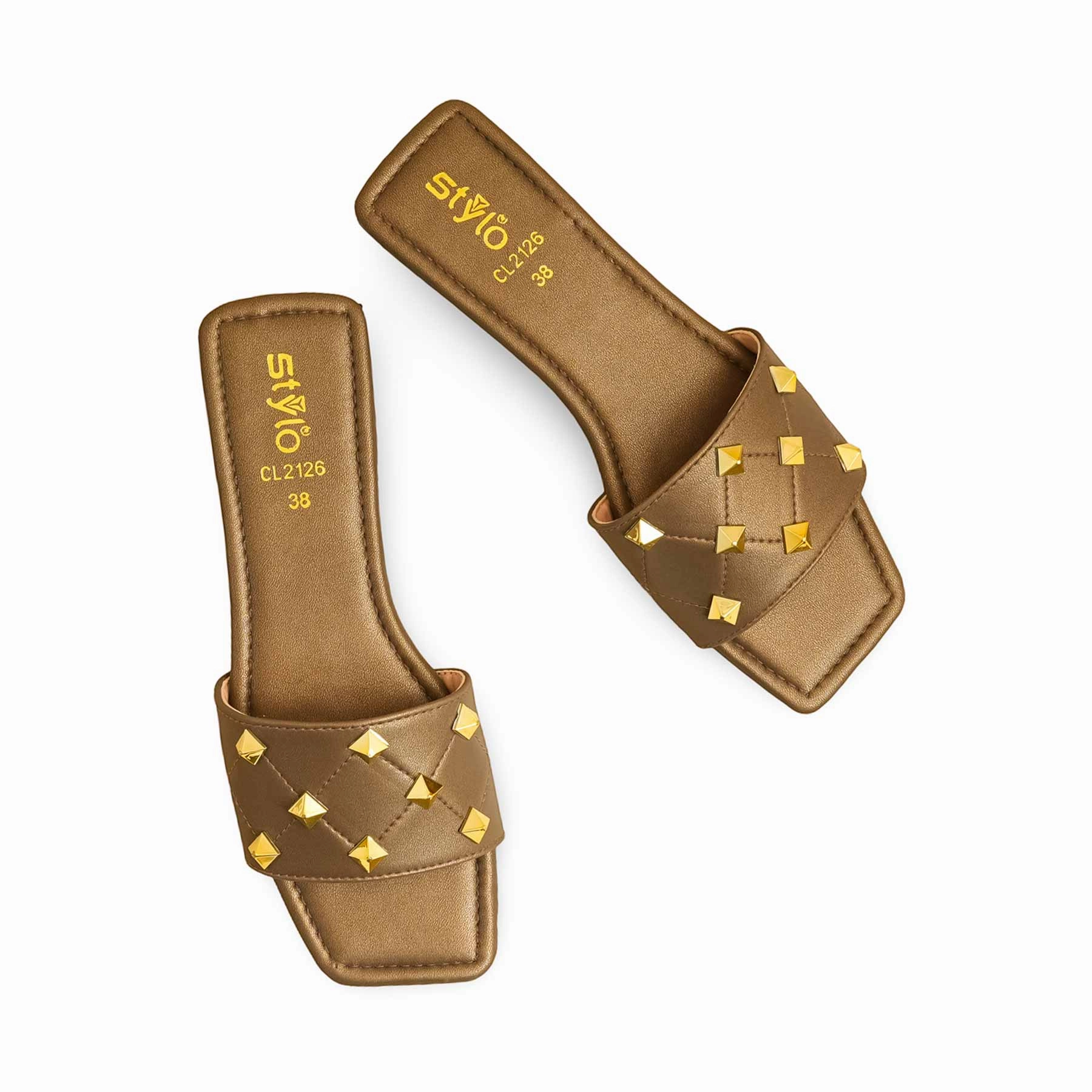 Alo Yoga Slippers Bronze Casual Slipper CL2126