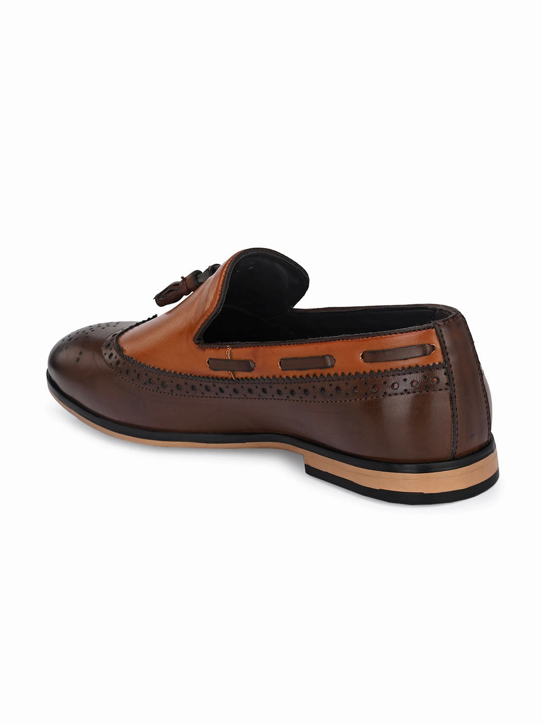 Brown Cap-Toe Tassel Loafers Tyrese Haliburton Loafers