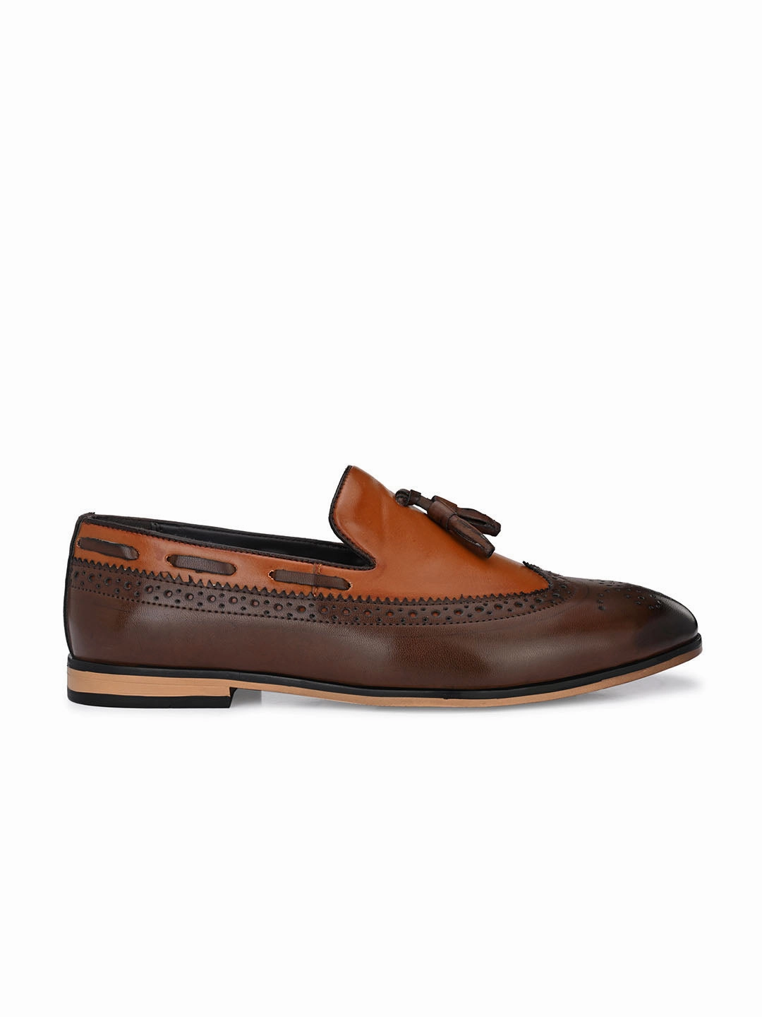 Best No-show Socks For Loafers Brown Cap-Toe Tassel Loafers