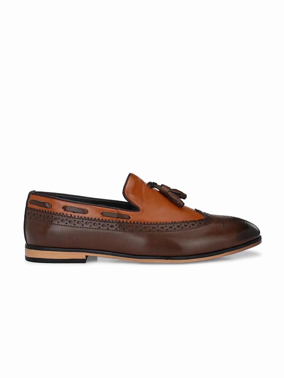 Brown Cap-Toe Tassel Loafers Oliver Cabell Loafers