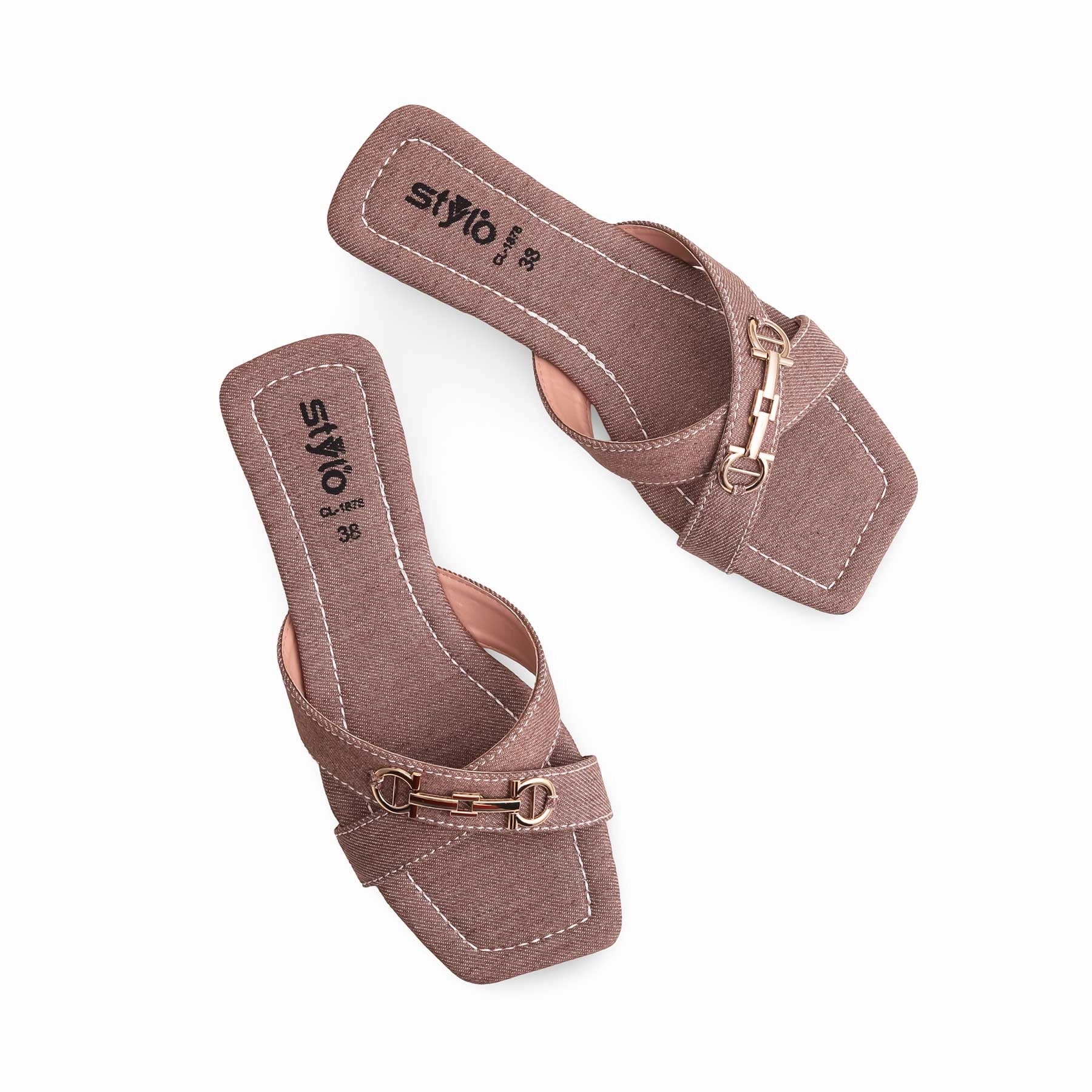 Brown Casual Slipper CL1878 Casual Shoes To Wear With Skinny Jeans In Winter